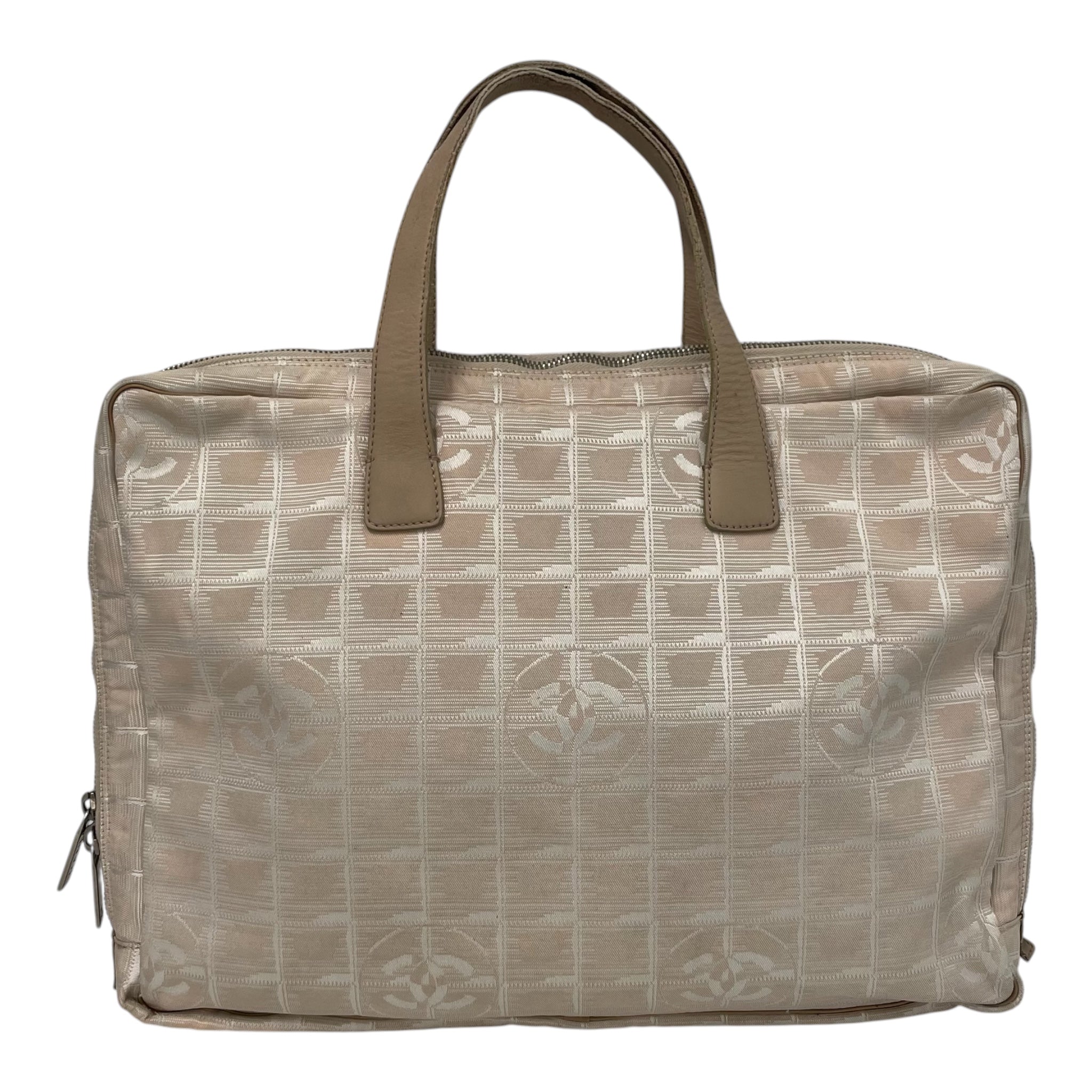 CHANEL/Tote Bag/All Over Print/Nylon/BEG/TRAVEL LINE TOTE / ZIP AROUND view 2