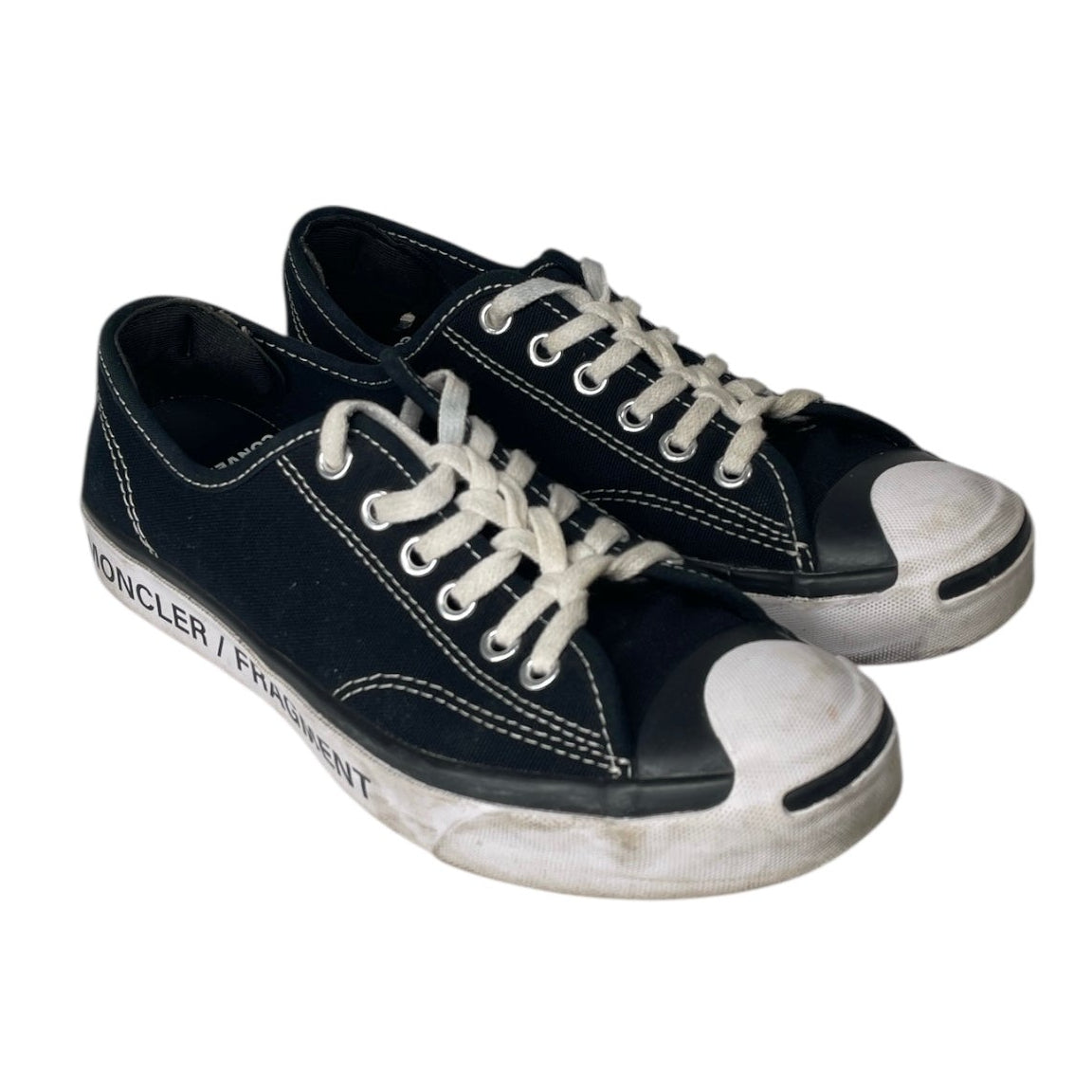 CONVERSE/MONCLER/Low-Sneakers/US 6.5/Cotton/BLK/FRAGMENT view 1