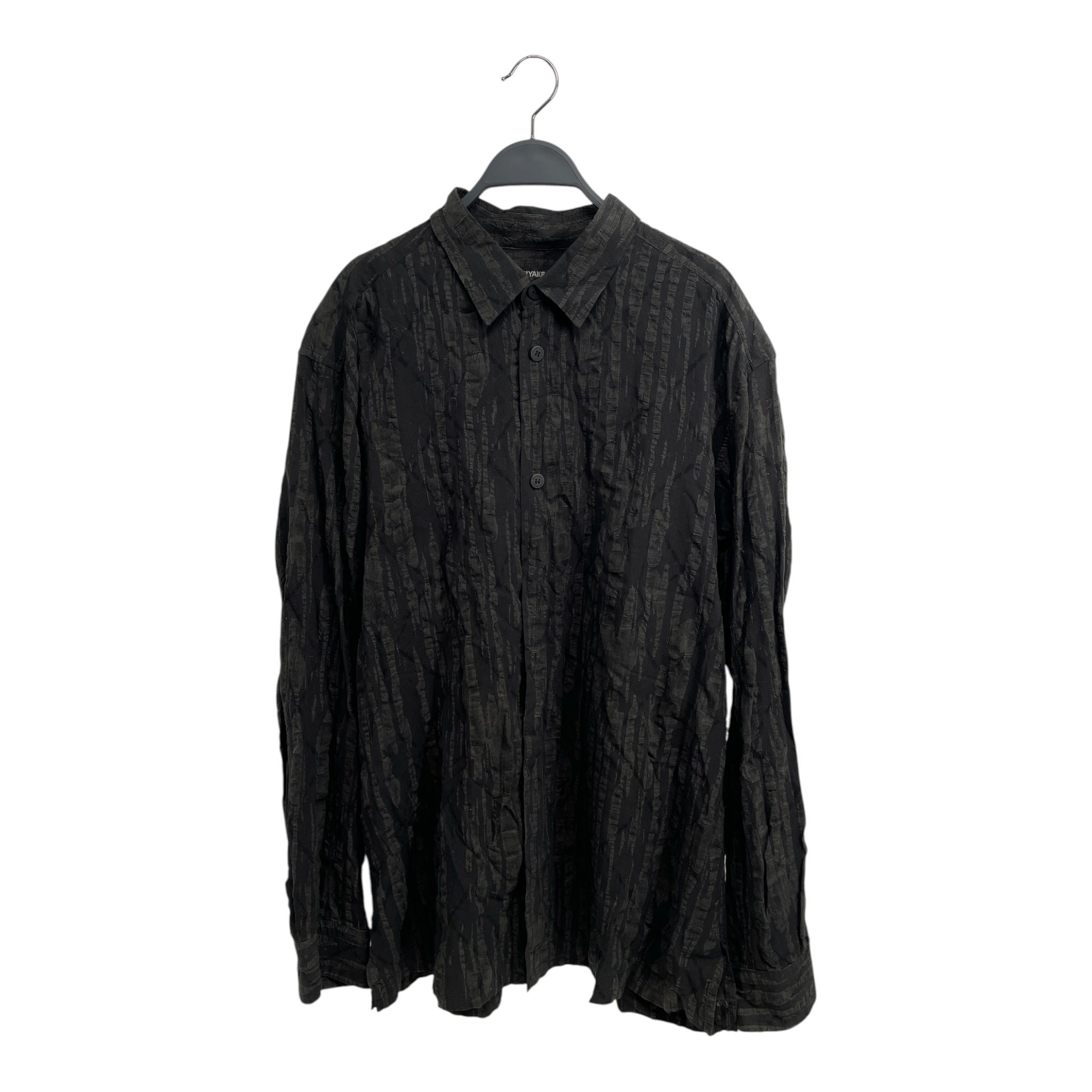 ISSEY MIYAKE MEN/LS Shirt/3/Cotton/GRY/All Over Print/GRAPHIC BUTTON UP view 1