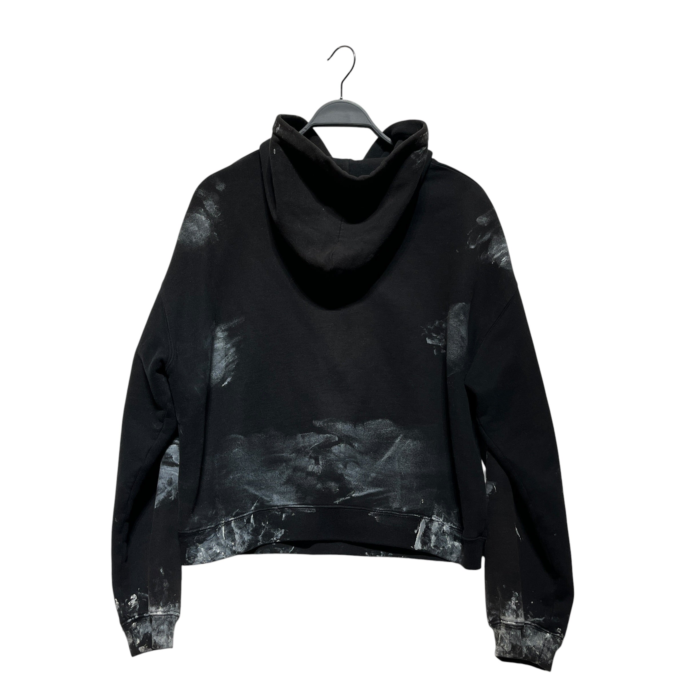 BALENCIAGA/Hoodie/XL/Cotton/BLK/Painted Pullover Hoodie view 2