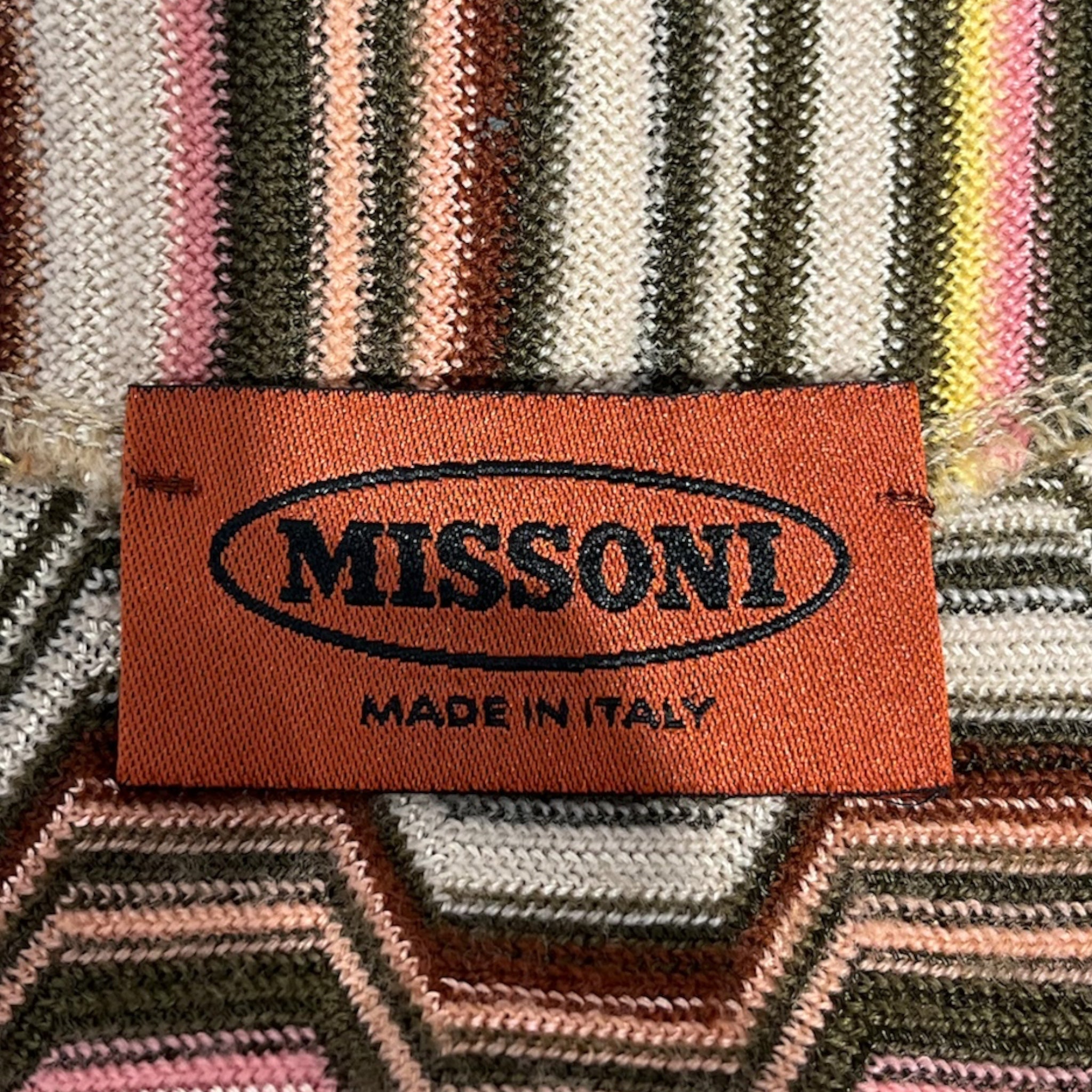 MISSONI/SS Cut & Sew/Wool/MLT/SS SHIRT PINK YELLOW PATTERN view 3