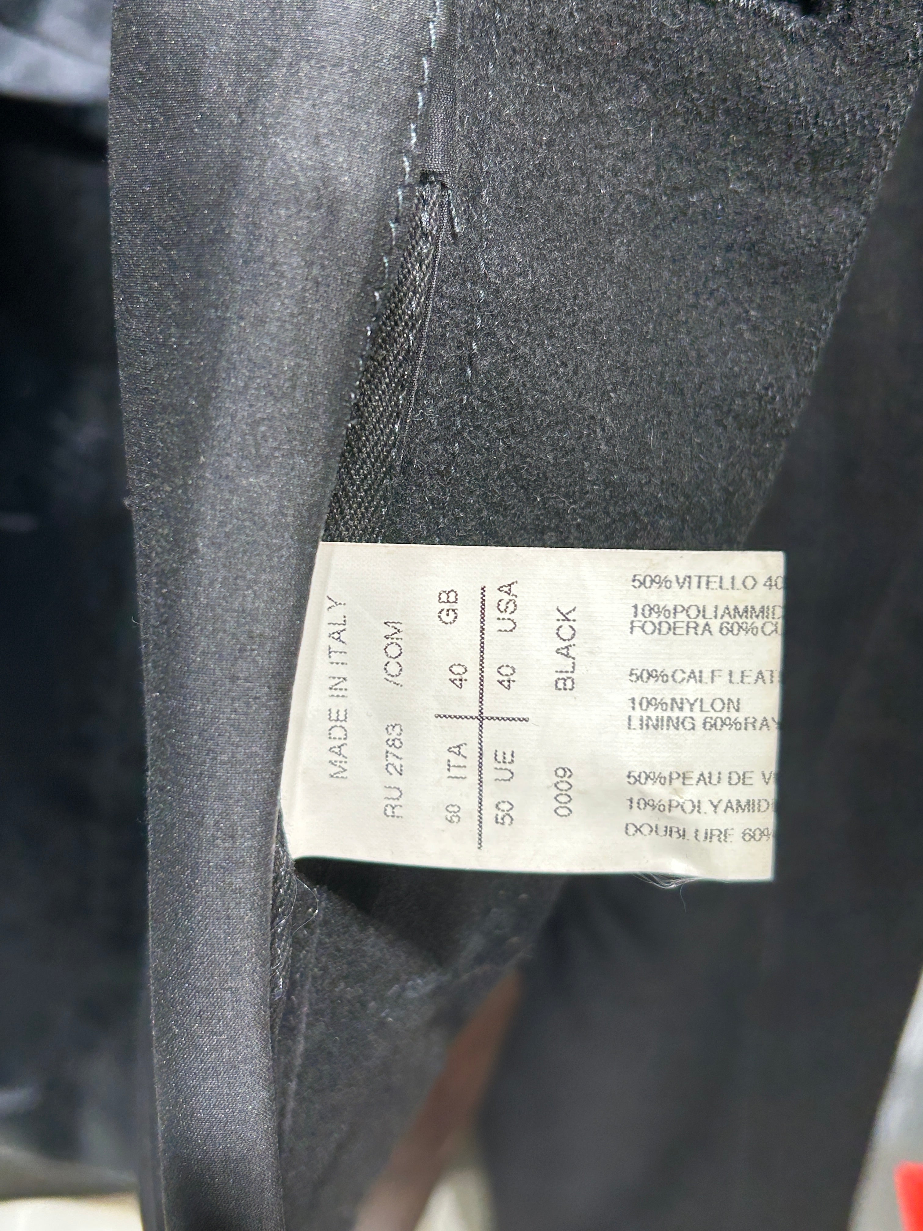 Rick Owens/Jacket/40/Wool/BLK/FW12 MOUNTAIN WOOL/LEATHER view 3