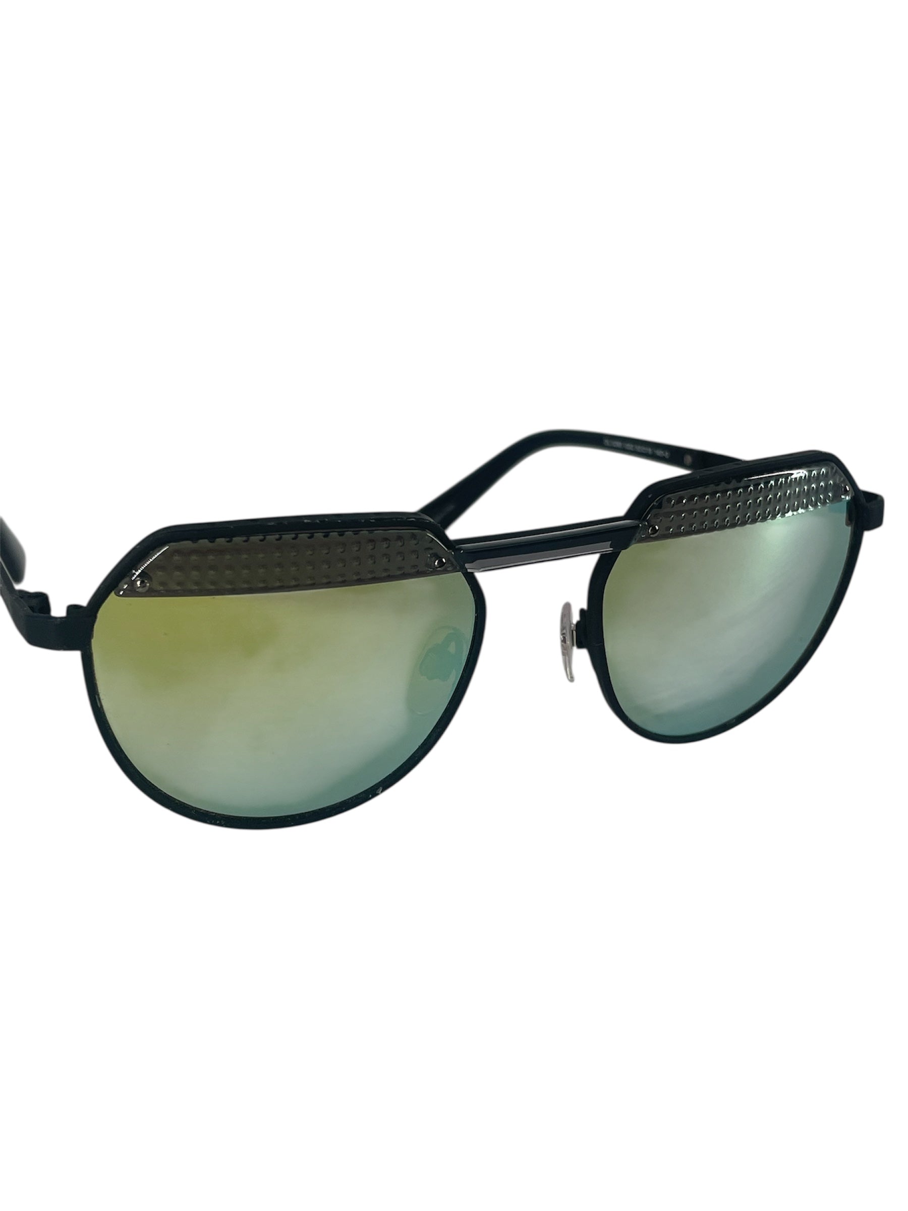 DIESEL/Sunglasses/Celluloid/BLK/Wellington/REFLECTIVE GREEN view 6