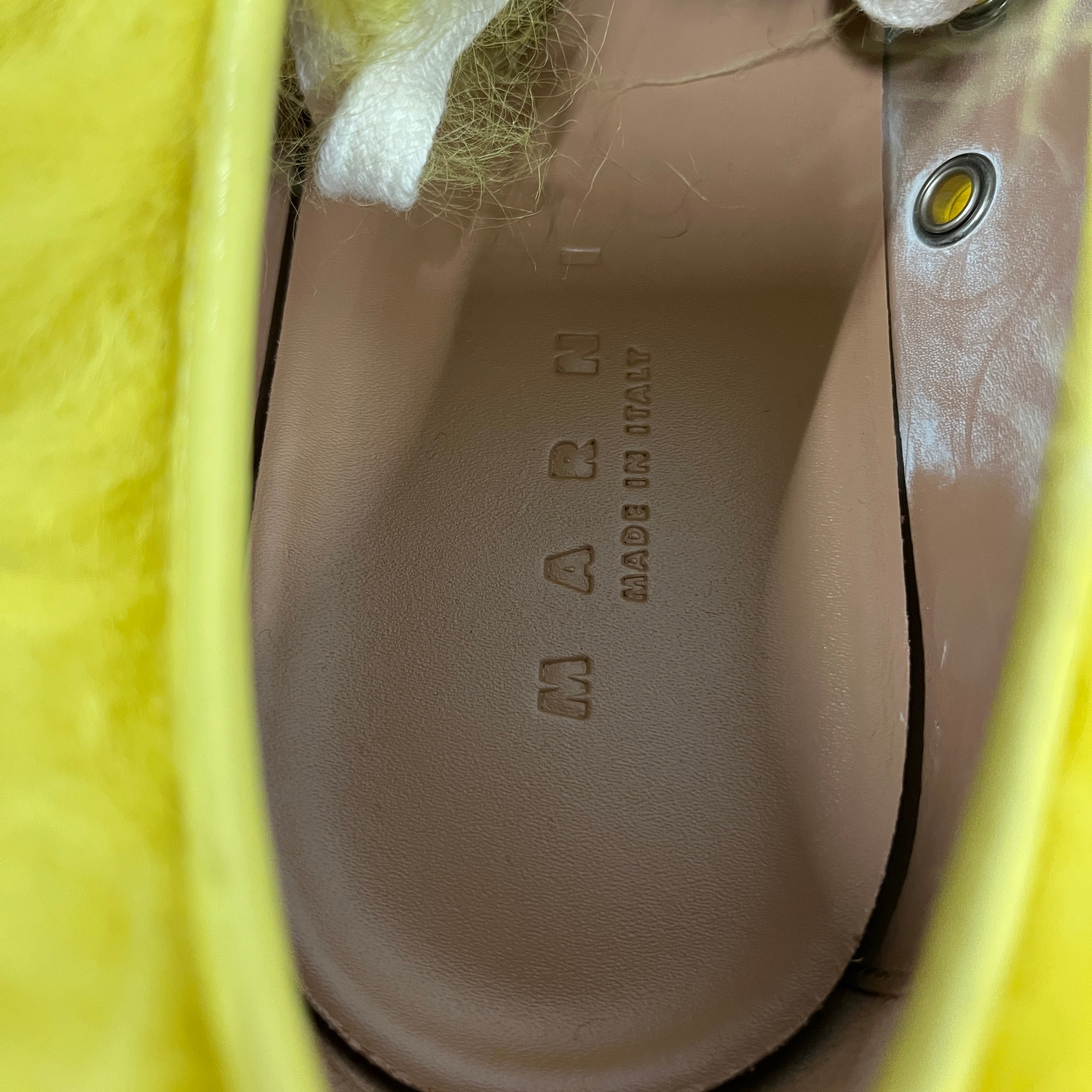 MARNI/Low-Sneakers/EU 40/Fake Fur/YEL/SSense Yellow Sneakers view 7