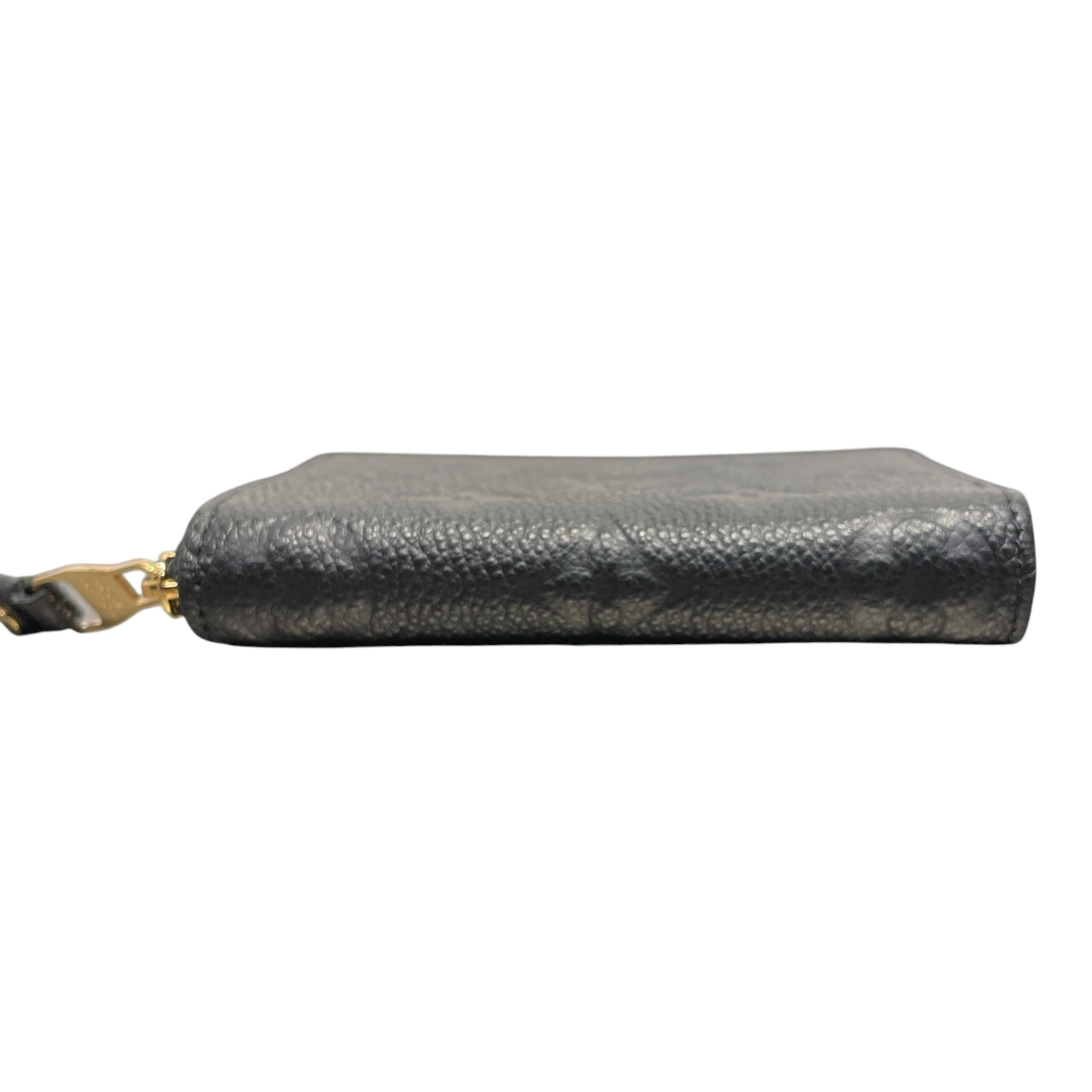 LOUIS VUITTON/Coin Wallet/Leather/BLK/Black 2016 Zippy Coin Wallet view 3