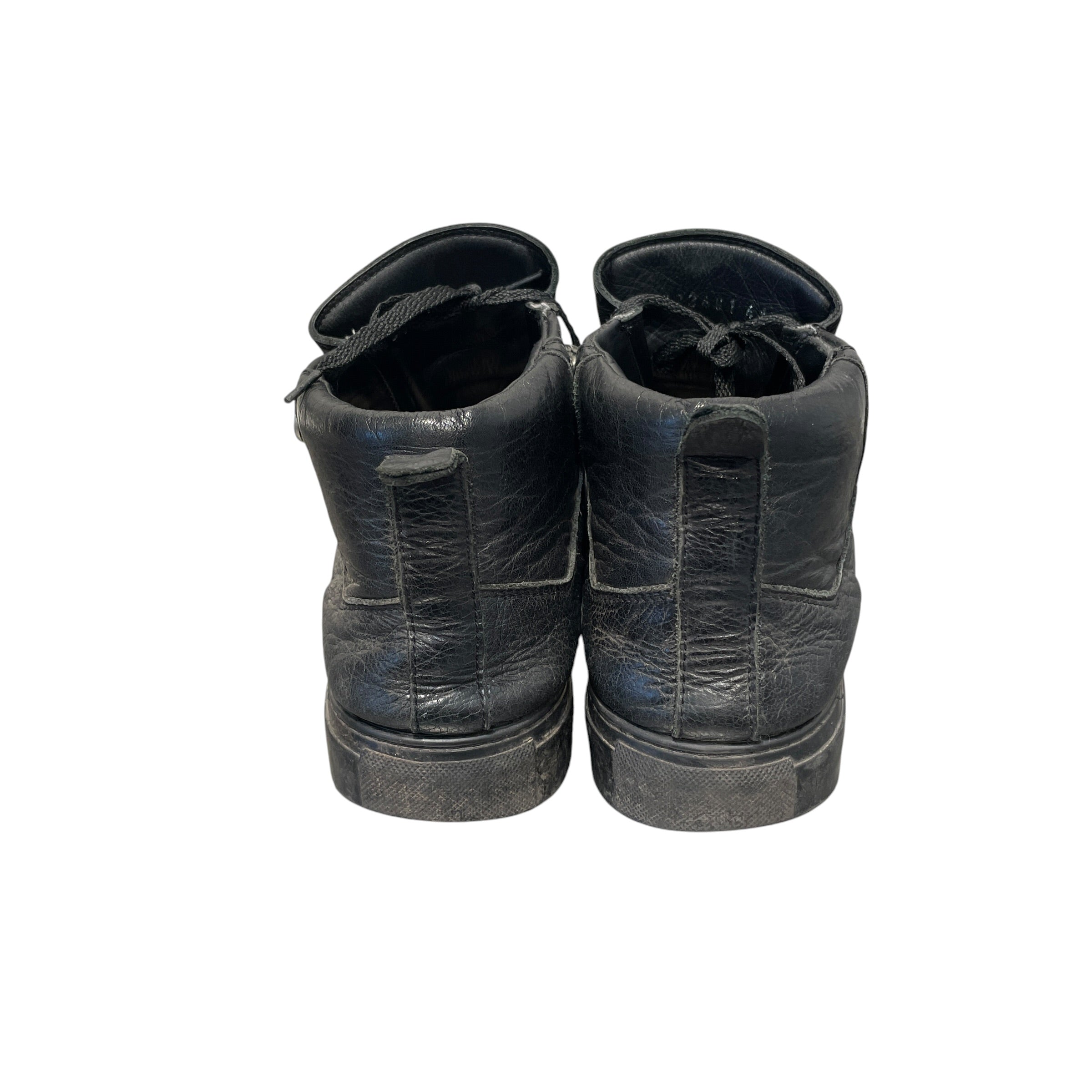 BALENCIAGA/Hi-Sneakers/EU 41/Leather/BLK/Balenciaga Arenas view 4