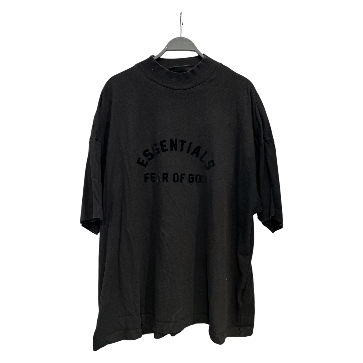 FOG ESSENTIALS/T-Shirt/L/Cotton/BLK/Matte Black Lettering