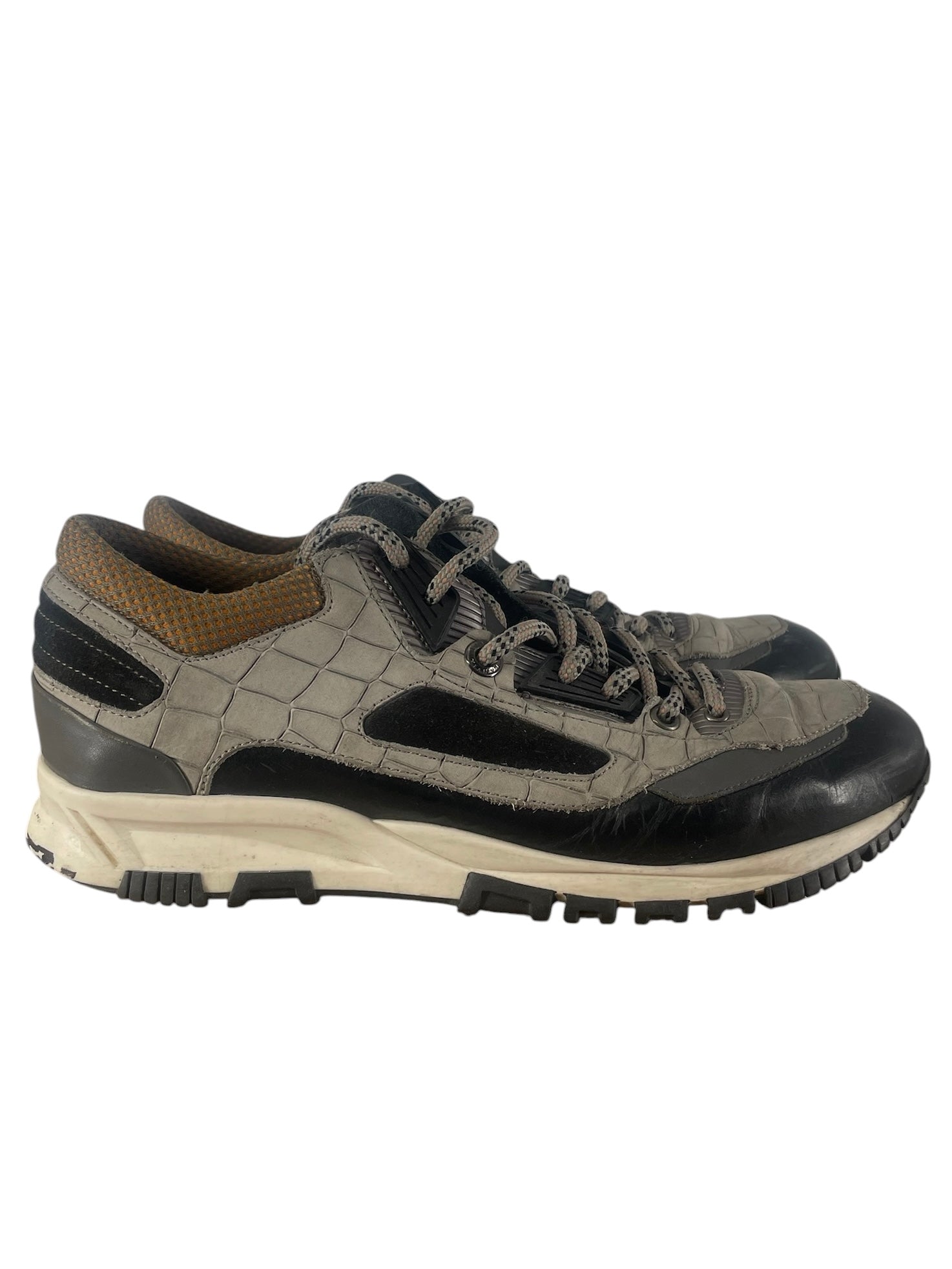 LANVIN/Sneaker/US 6/Animal Pattern/Leather/GRY/LOW-TOP CROC TRAINER view 5