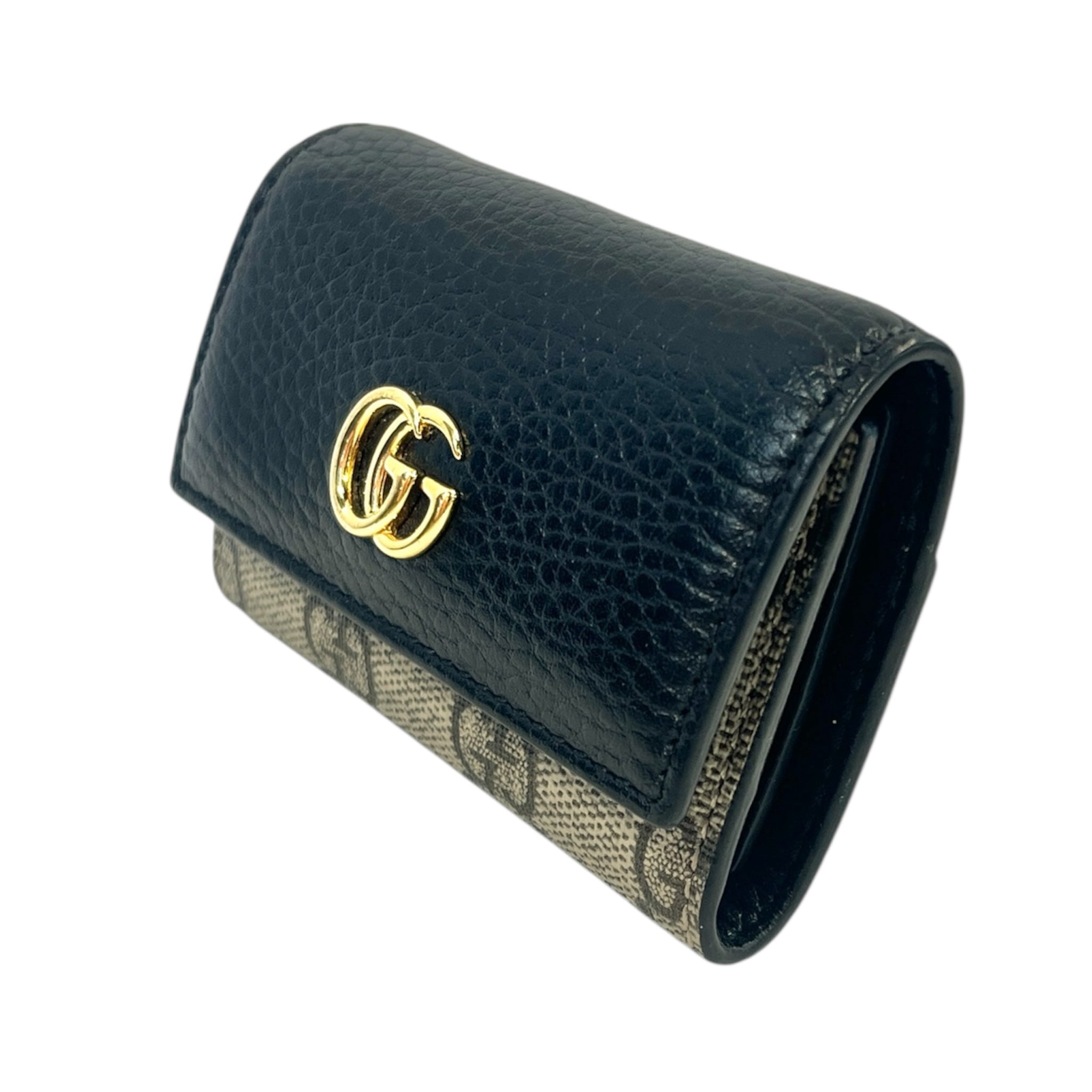 GUCCI/Wallet/Monogram/Leather/NVY/KEYHOLDER view 1
