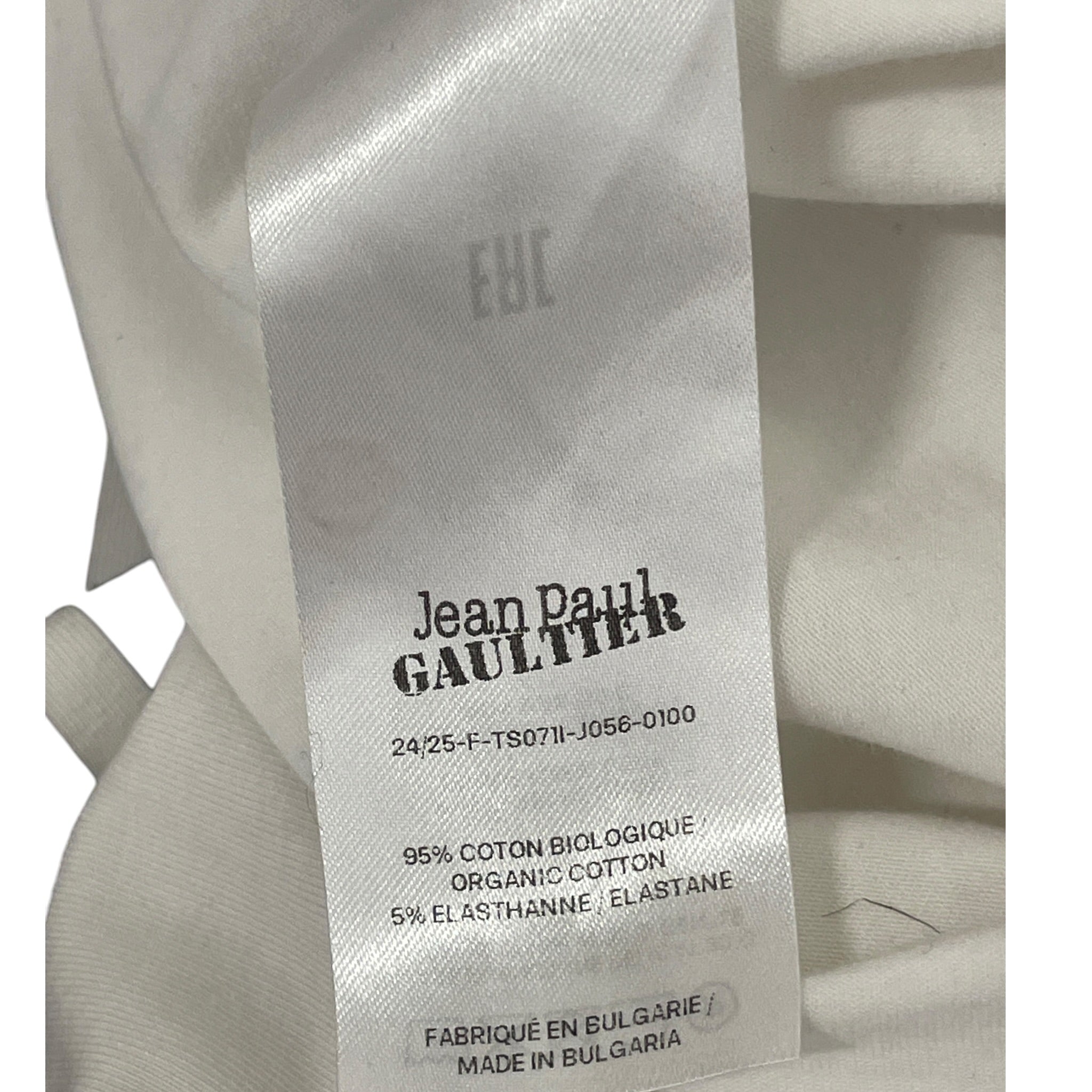 Jean Paul Gaultier/T-Shirt/S/Cotton/WHT/gaultier chest logo shirt S view 6