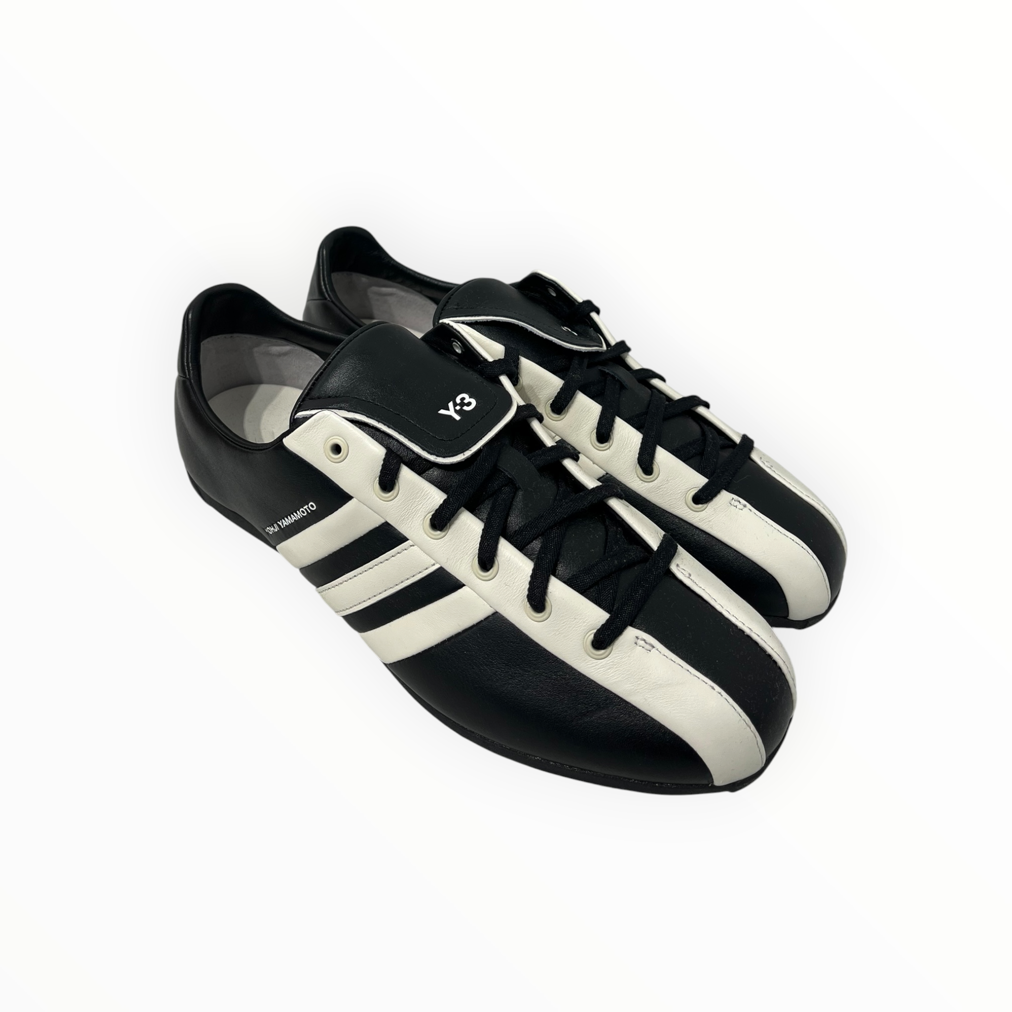 Y-3/Low-Sneakers/US 9.5/Leather/BLK/KI2671 FIELD 9.5 WHITE TRIM view 2