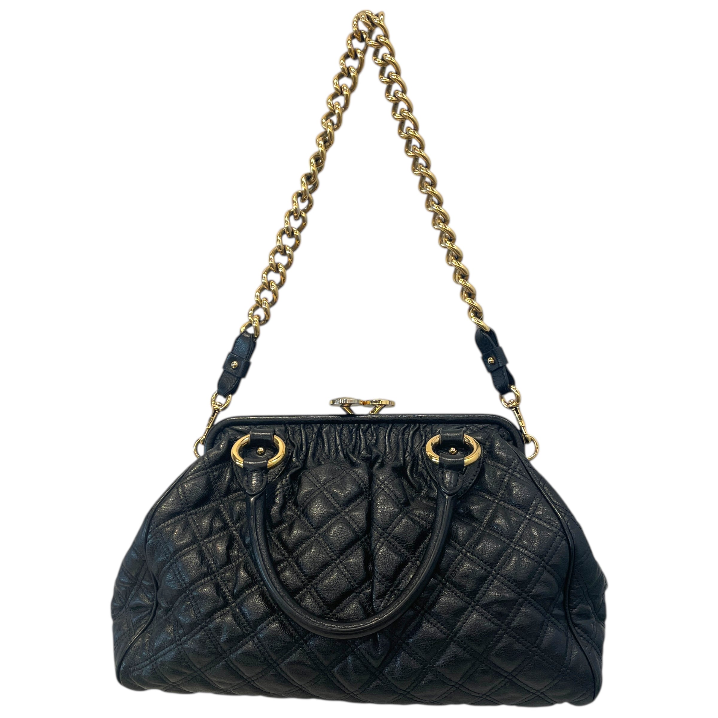 MARC JACOBS/Cross Body Bag/OS/Leather/BLK/Stam Double Handle view 2