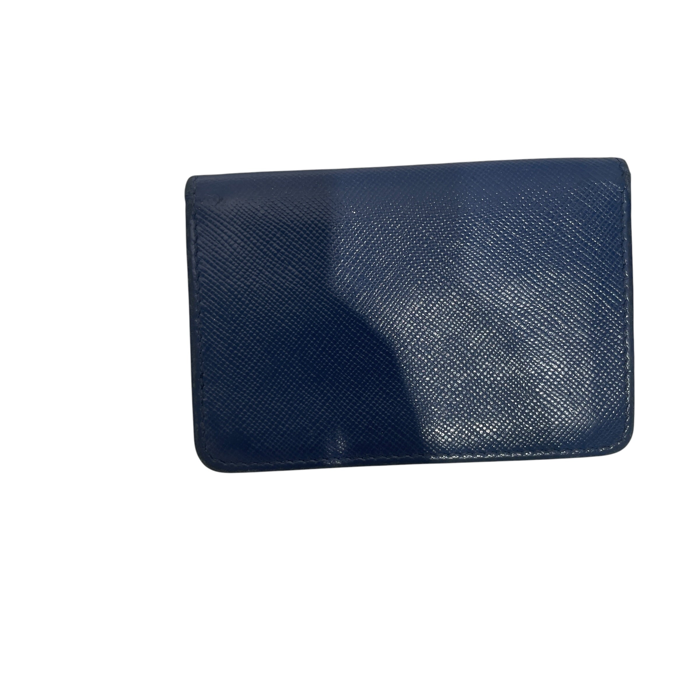PRADA/Bifold Wallet/Leather/NVY/SAFFIANO view 2