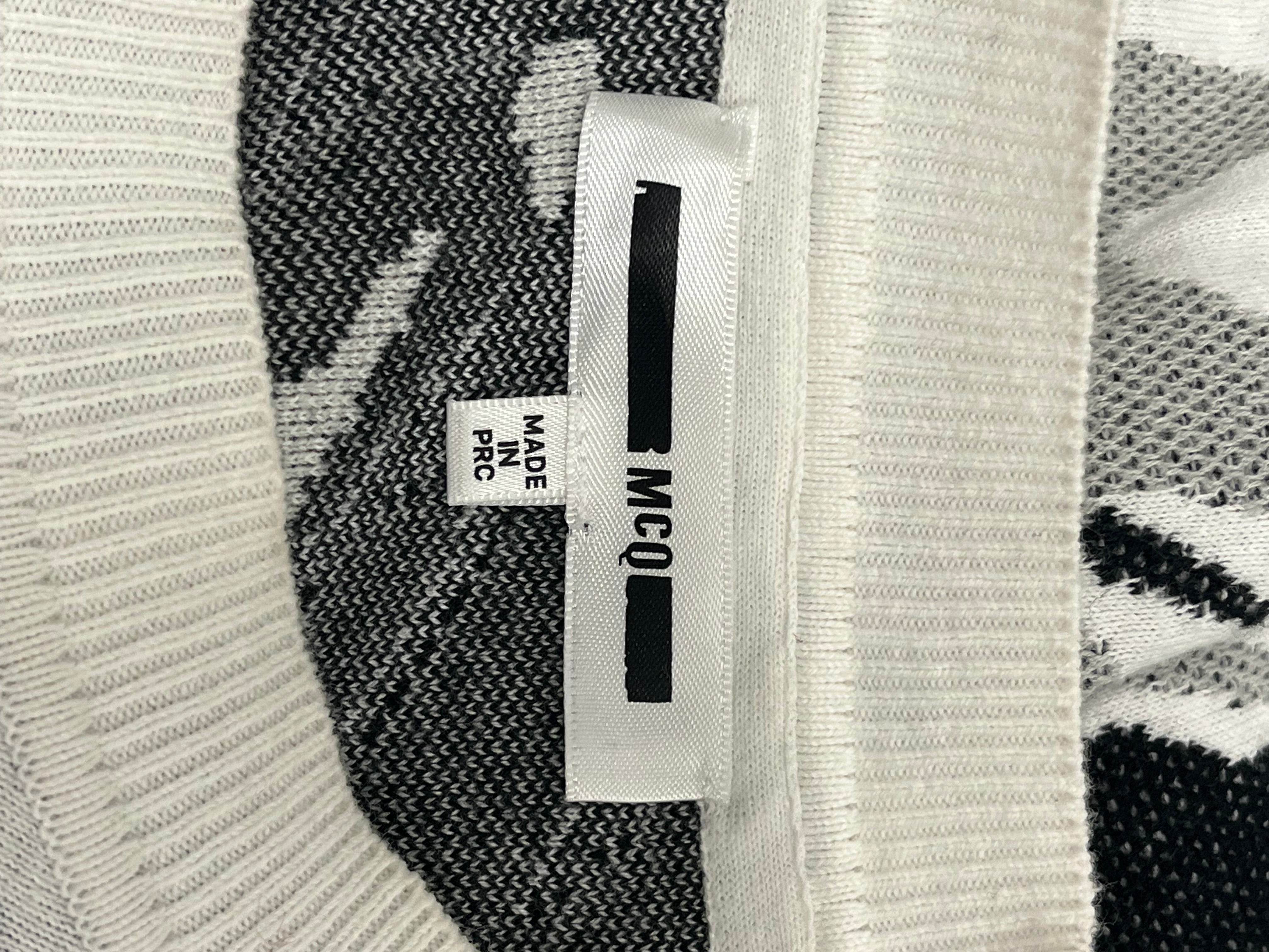 McQ Alexander McQueen/Sweater/S/All Over Print/Cotton/WHT/BIRD PRINT WIDE BODY view 3