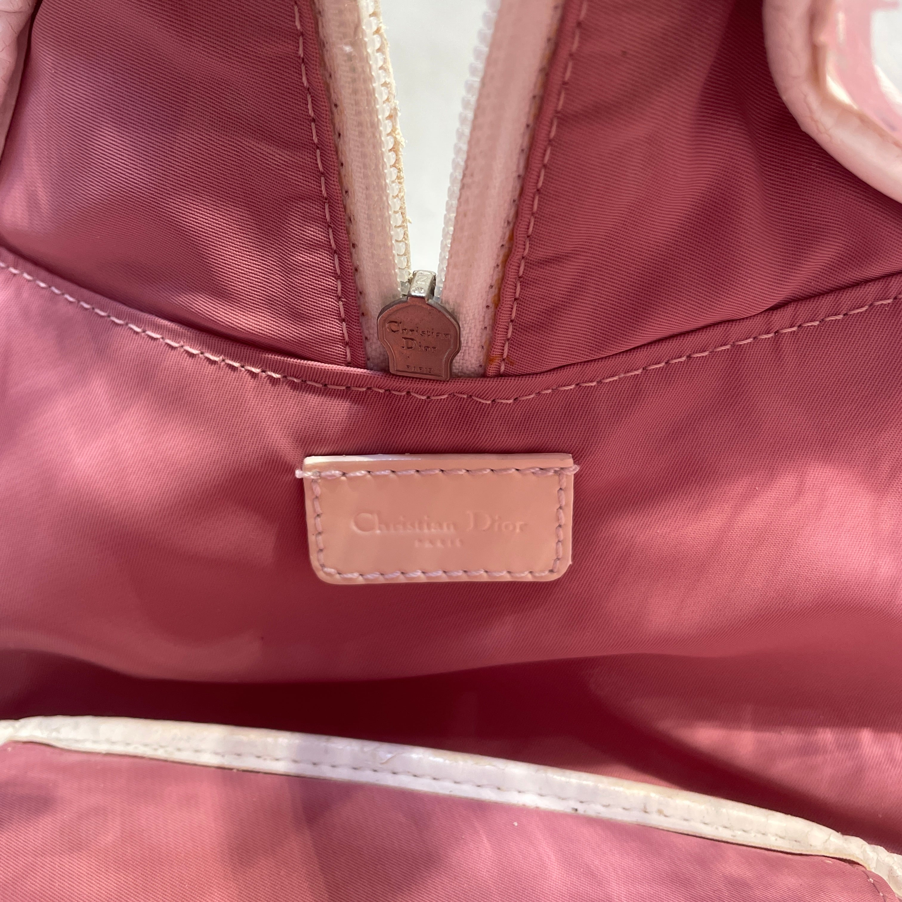 Christian Dior/Hand Bag/OS/Polyester/PNK/ view 8