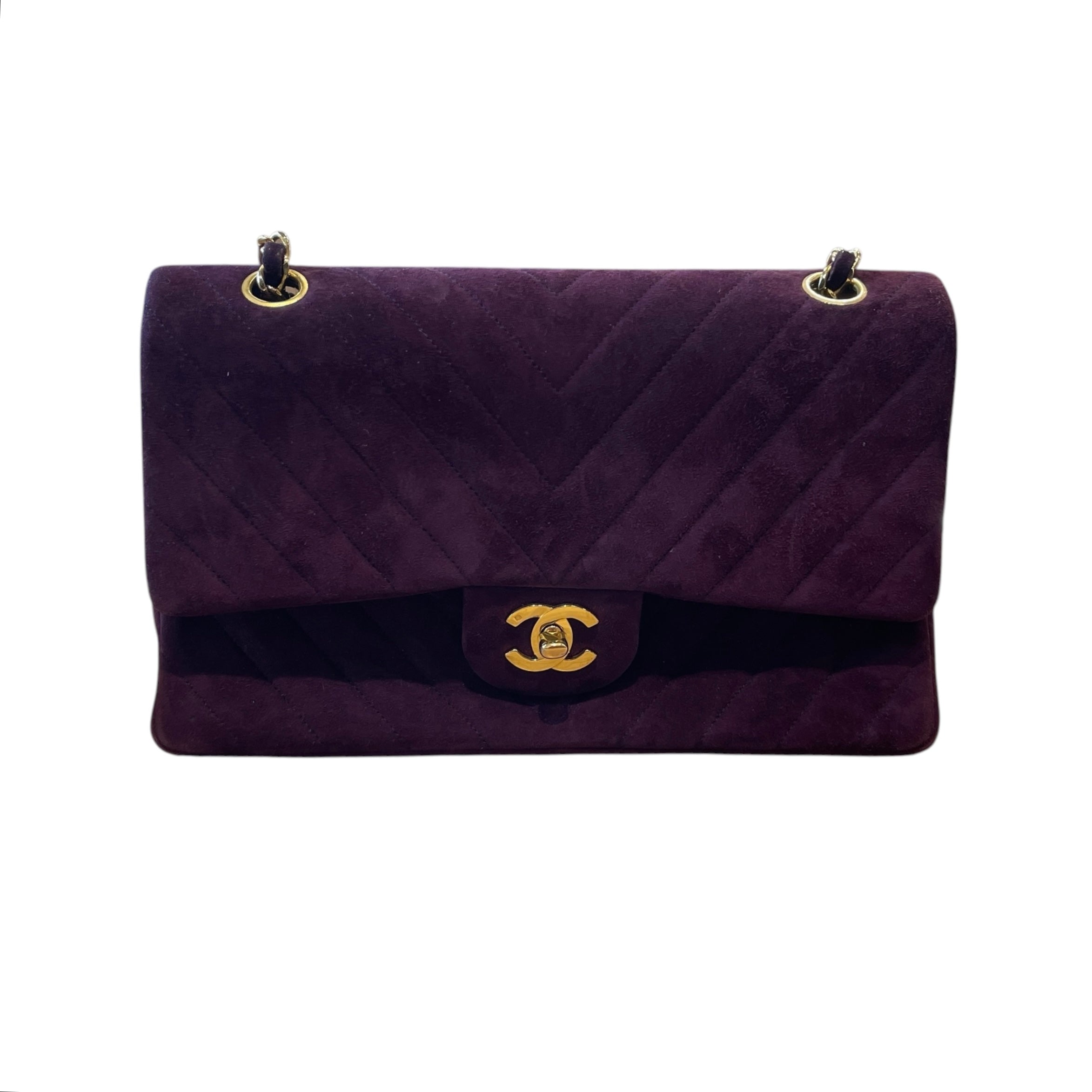 CHANEL/Cross Body Bag/Suede/PPL/CHANEL SOUPLISSIMO view 1