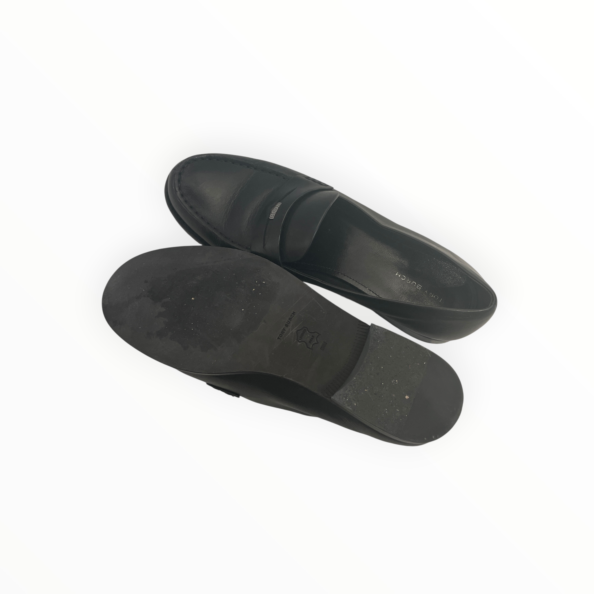 TORY BURCH/Loafers/US 8.5/Acrylic/BLK/classic penny view 3