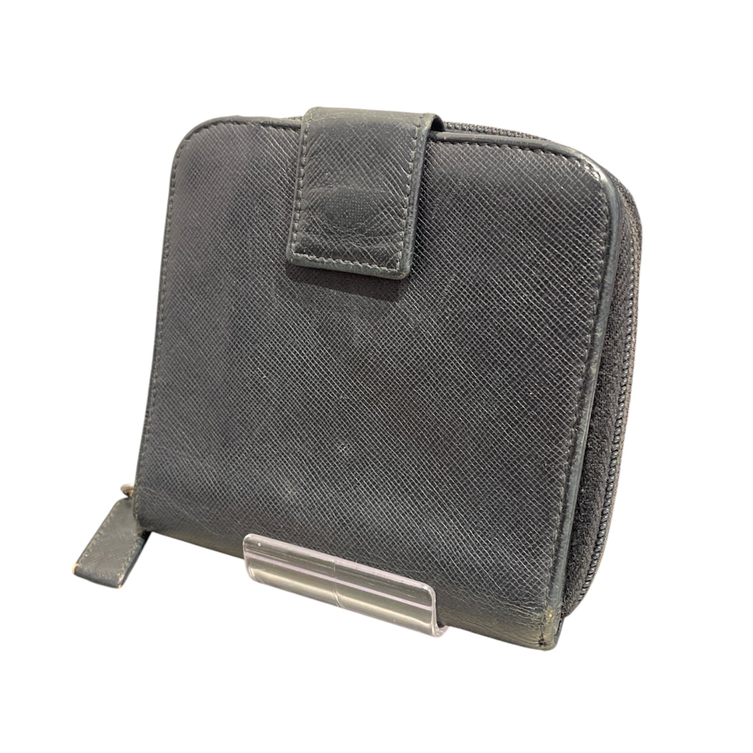 PRADA/Wallet/BLK/SAFFIANO COMPACT WALLET view 2