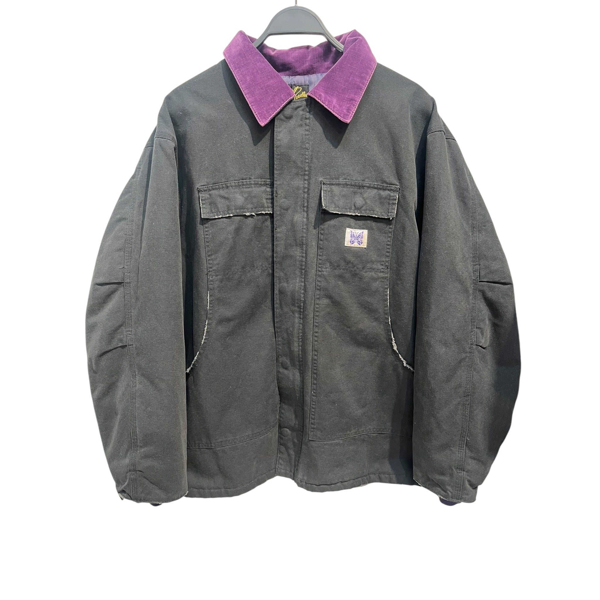 Needles/Jacket/L/Cotton/BLK/WORKWEAR JKT PPL COLLAR view 1