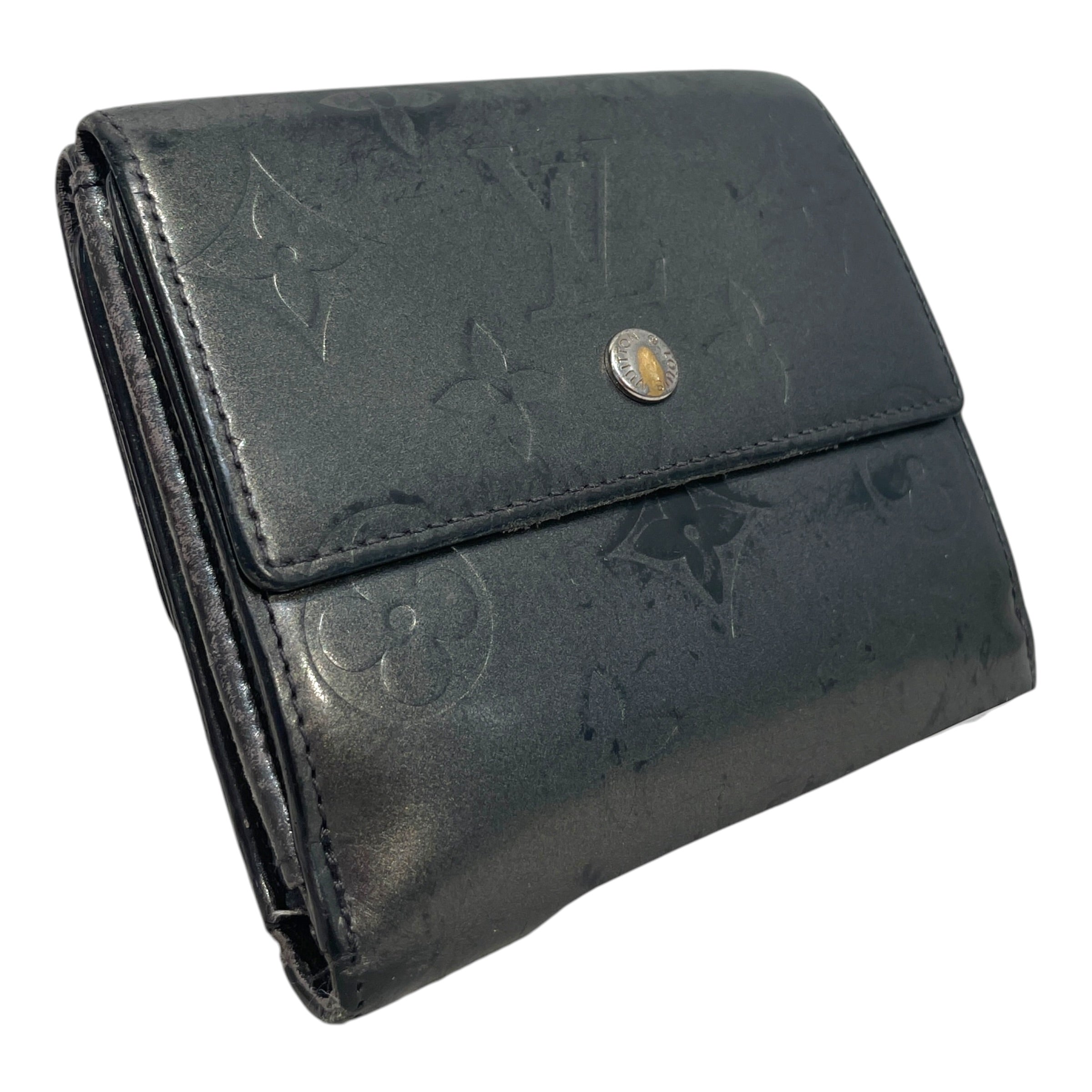 LOUIS VUITTON/Wallet/Monogram/Leather/SLV/L's/Mat Elise Wallet view 1