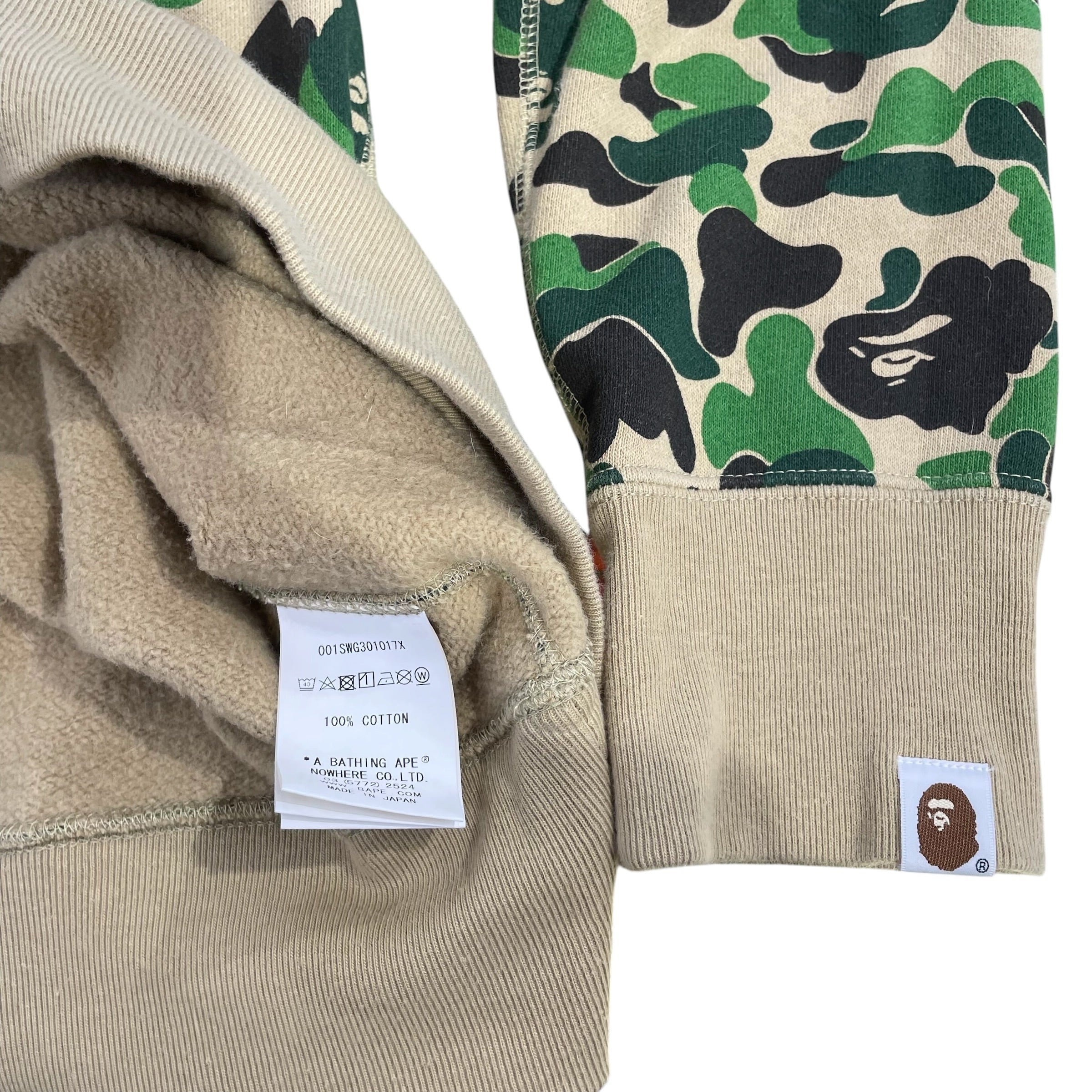 A BATHING APE/Sweatshirt/S/Camouflage/Cotton/MLT/ape crewneck view 4
