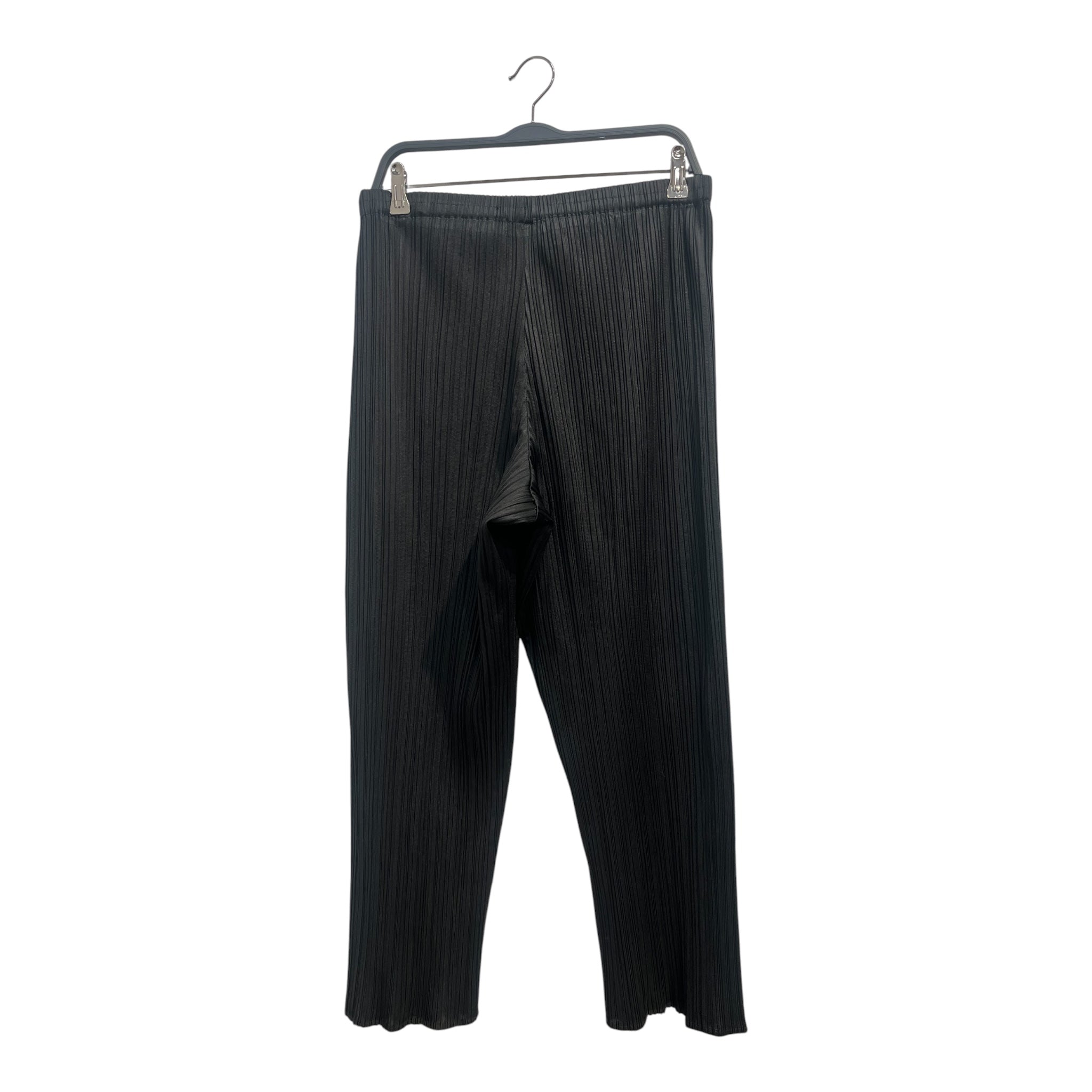 PLEATS PLEASE ISSEY MIYAKE/Bottoms/Polyester/BLK/Button Fly/ view 2