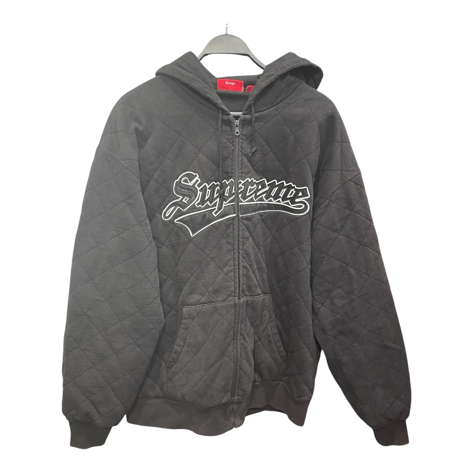 Supreme/Hoodie/XL/Graphic/Cotton/BLK/quilted hoodie view 1