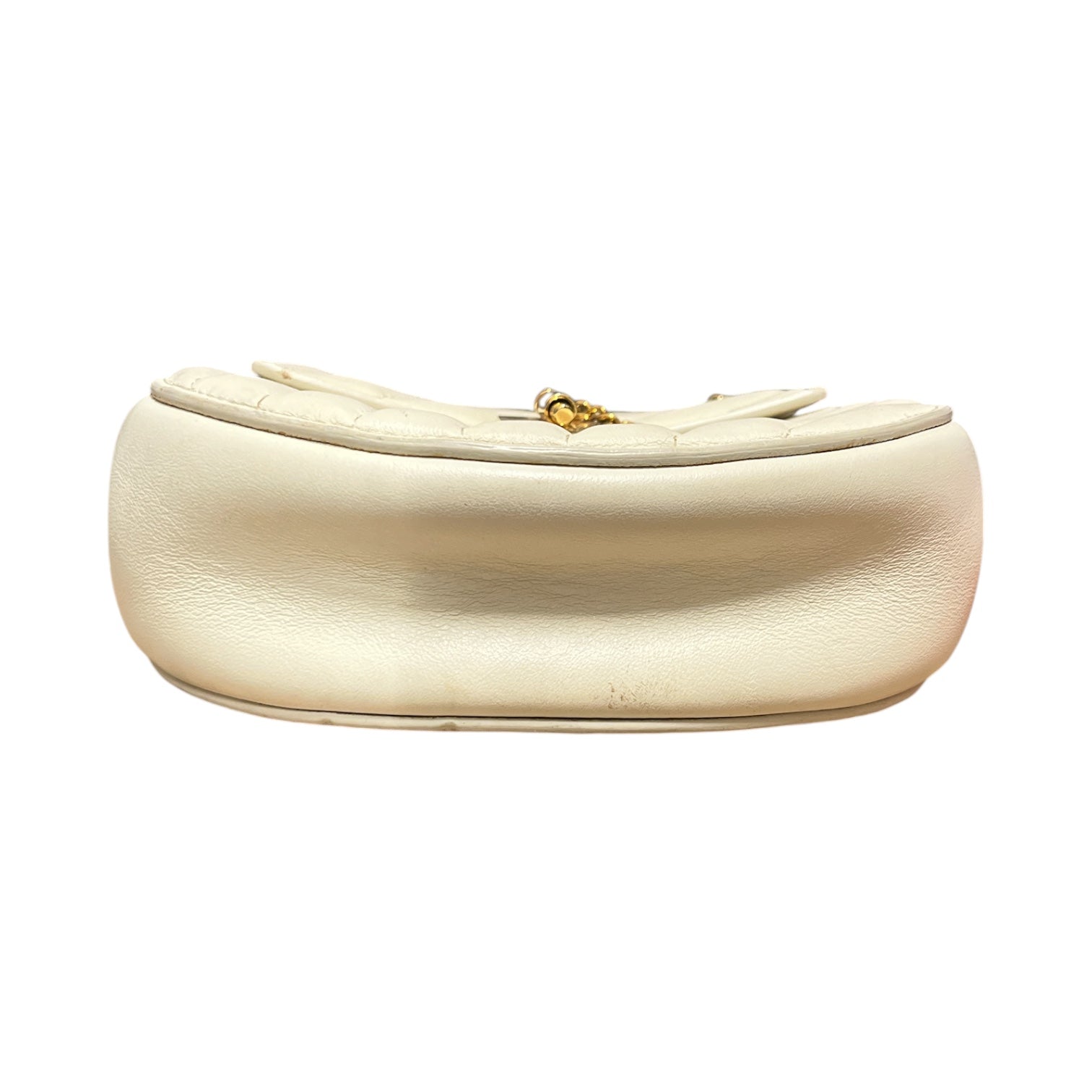 Chloe/Hand Bag/Leather/CRM/Quilted Drew Bijou view 3