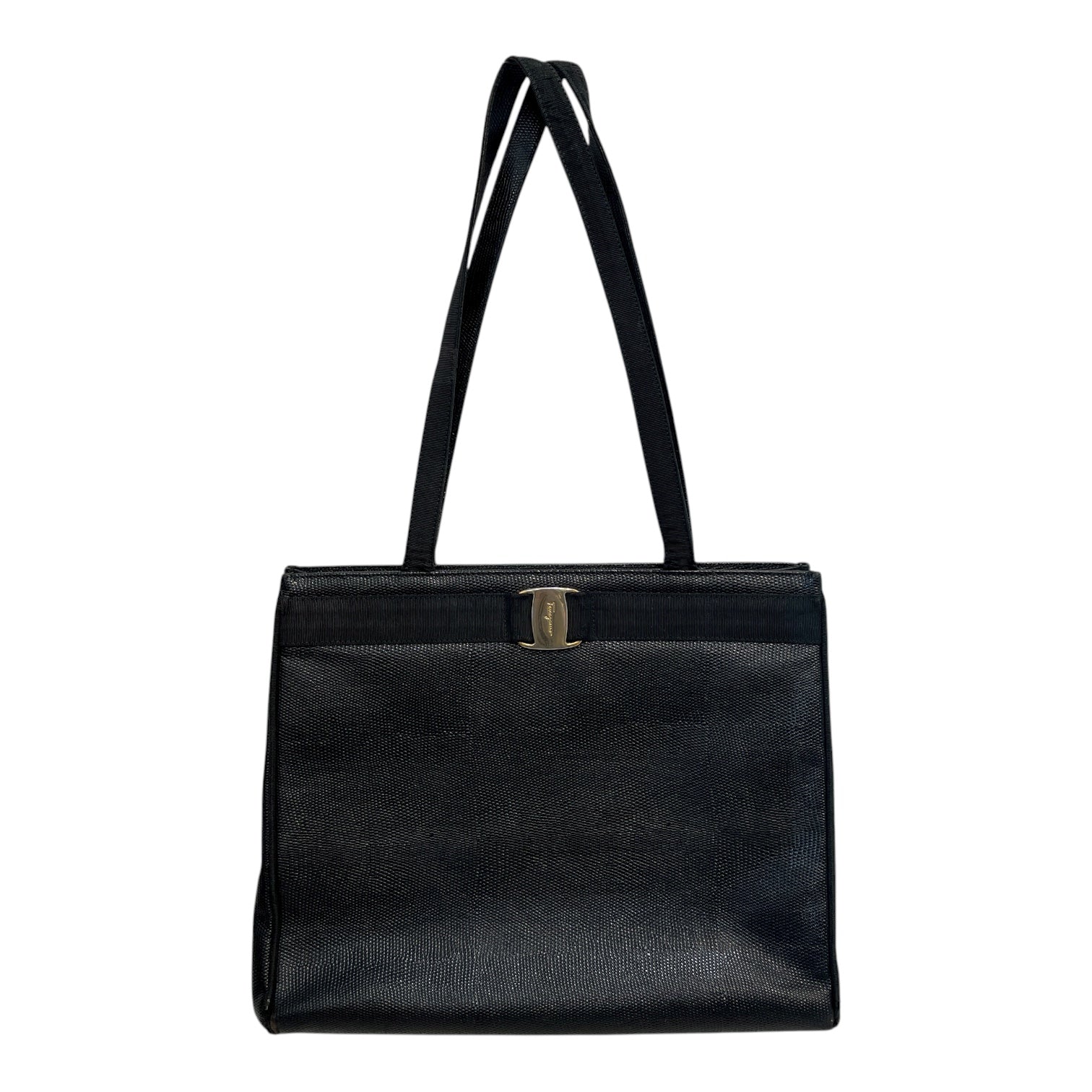 Salvatore Ferragamo/Hand Bag/Leather/BLK/Vara Leather view 1