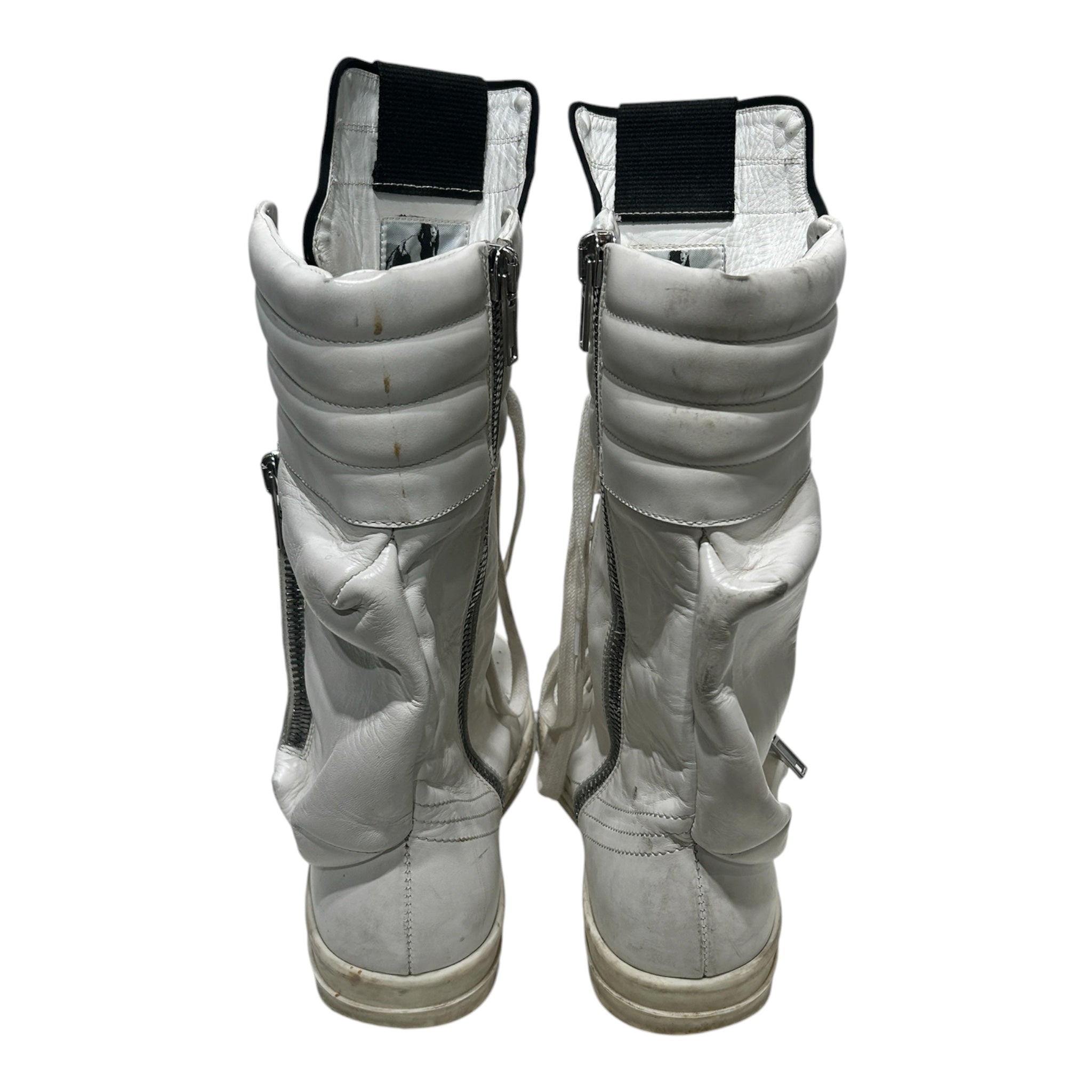 Rick Owens/Hi-Sneakers/EU 43/Leather/WHT/CARGO BASKET view 3