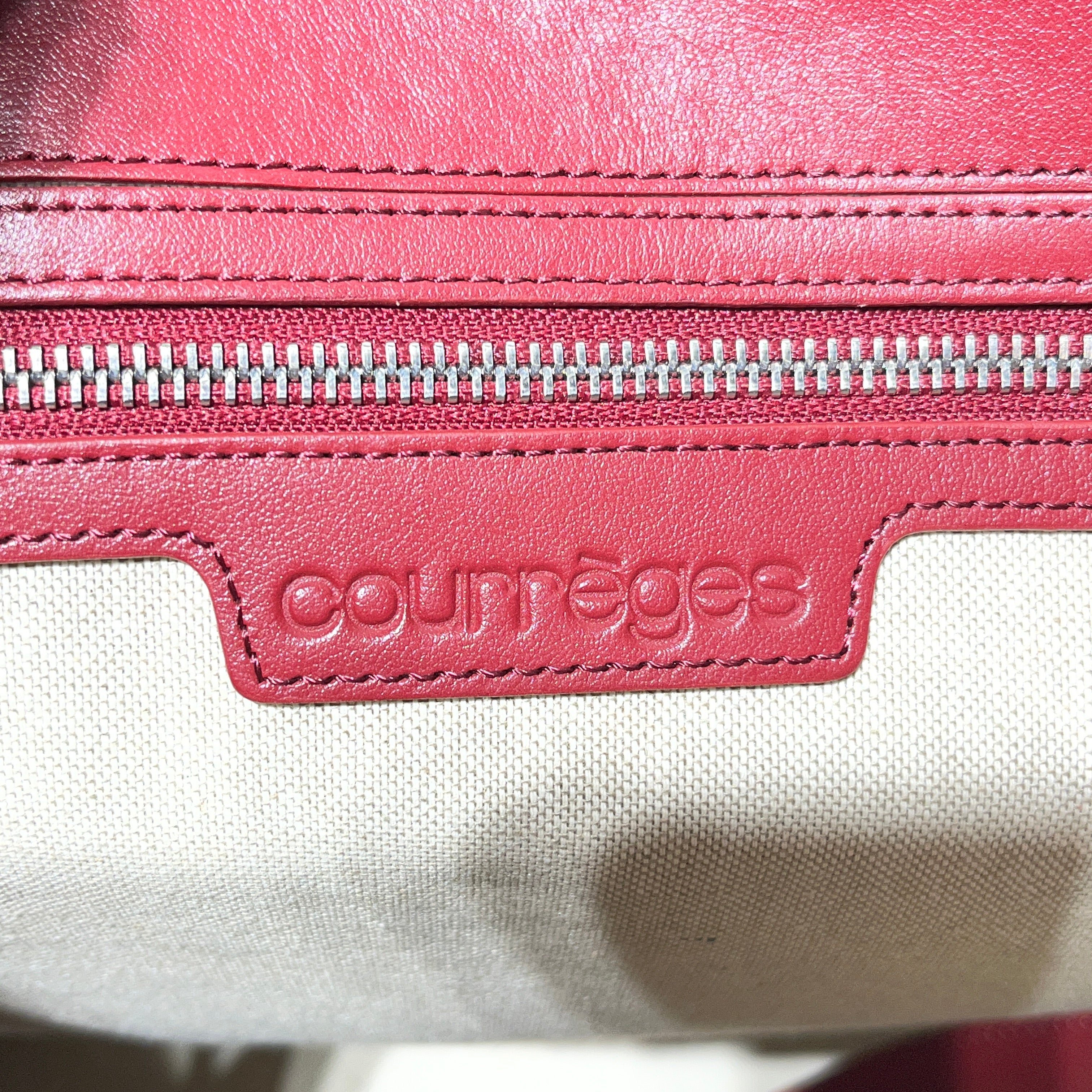 Courreges/Tote Bag/Leather/BRD/ view 3
