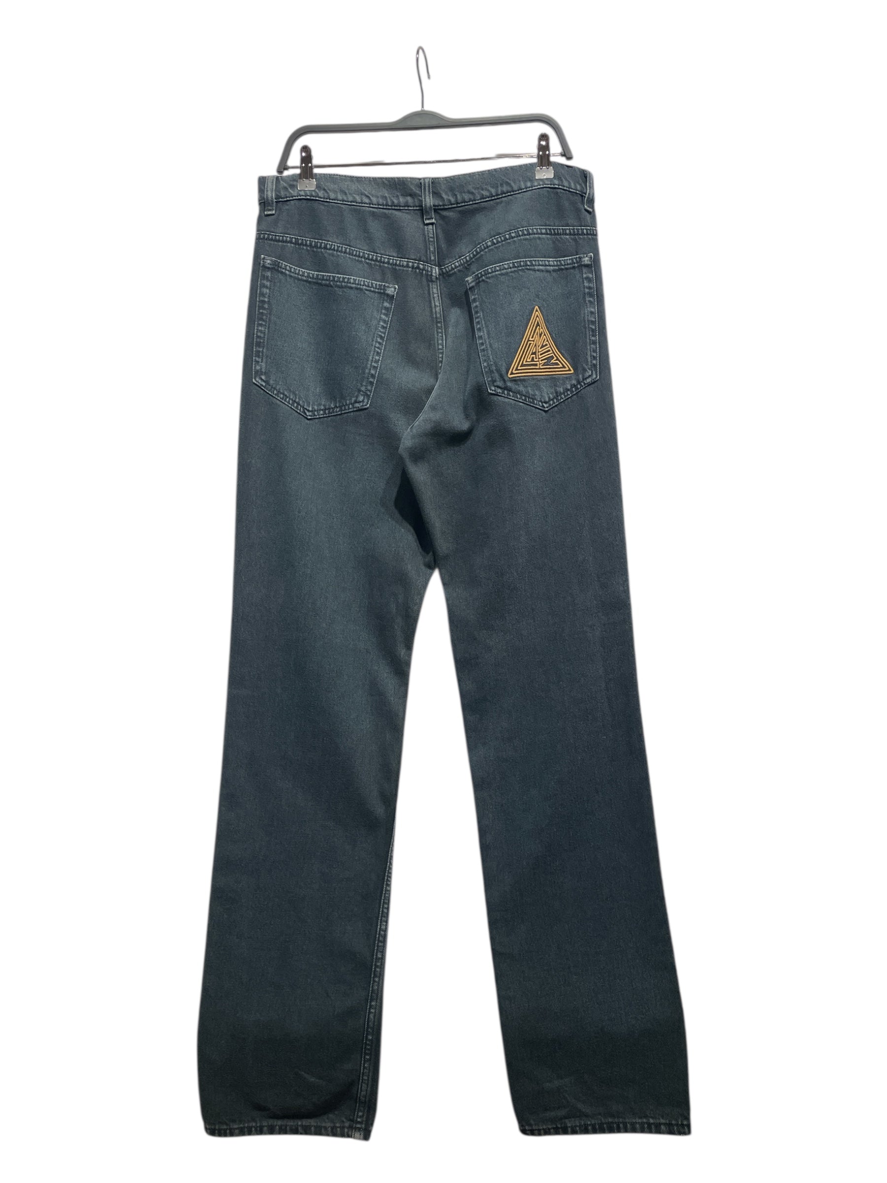 LANVIN/Pants/32/Cotton/BLK/Yellow Triangle Lanvin Jeans view 2