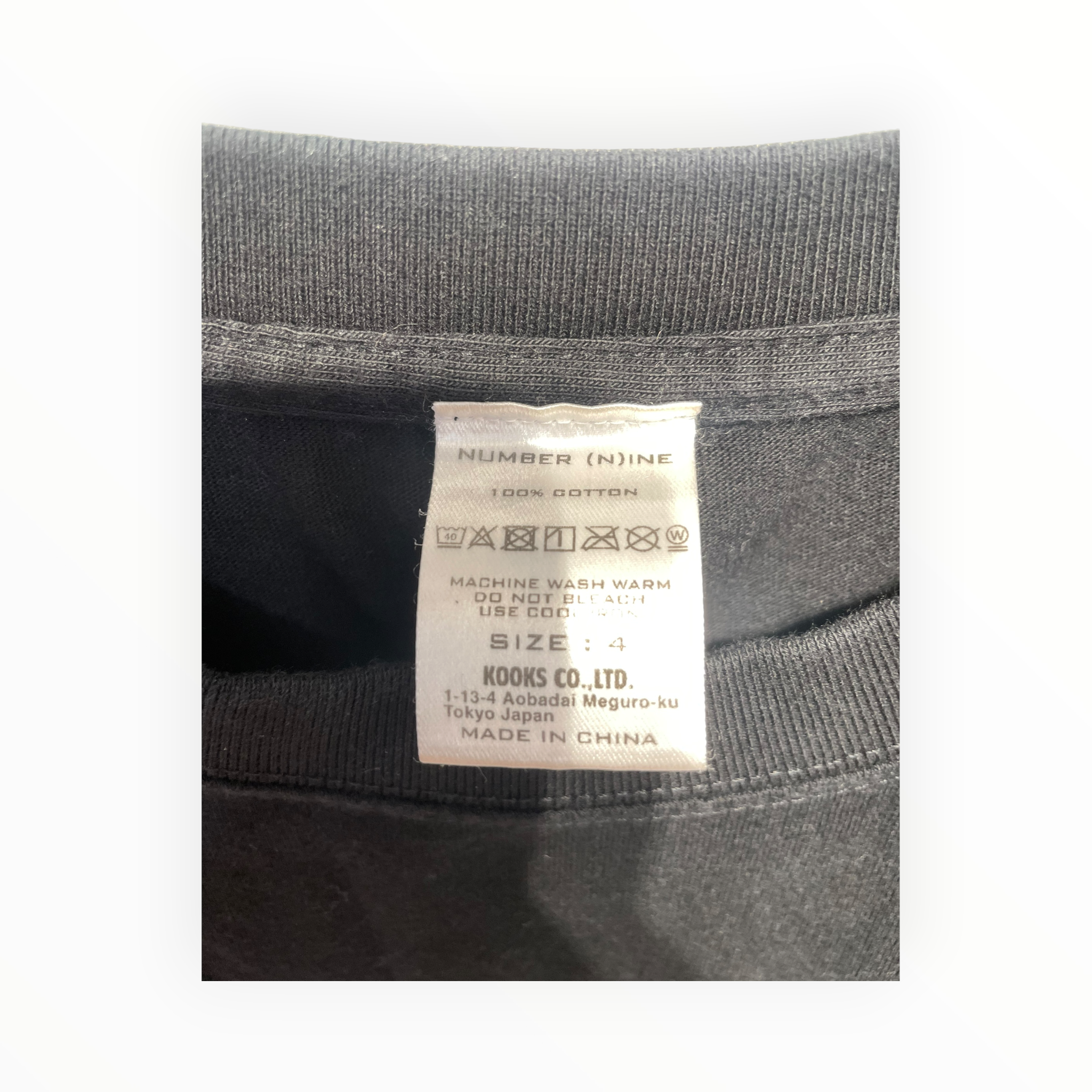 NUMBER (N)INE/T-Shirt/XL/Cotton/BLK/ view 3