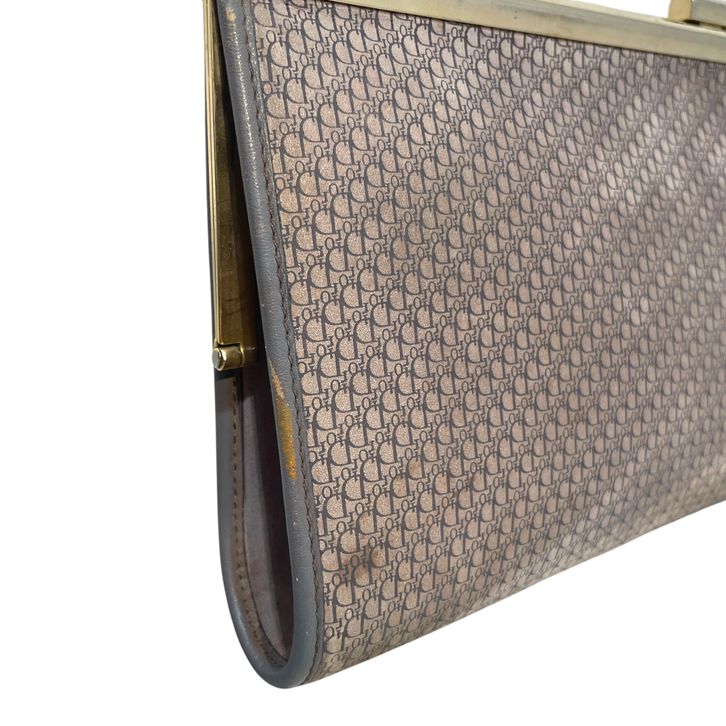 Christian Dior/Clutch Bag/Monogram/Suede/GRY/ view 3