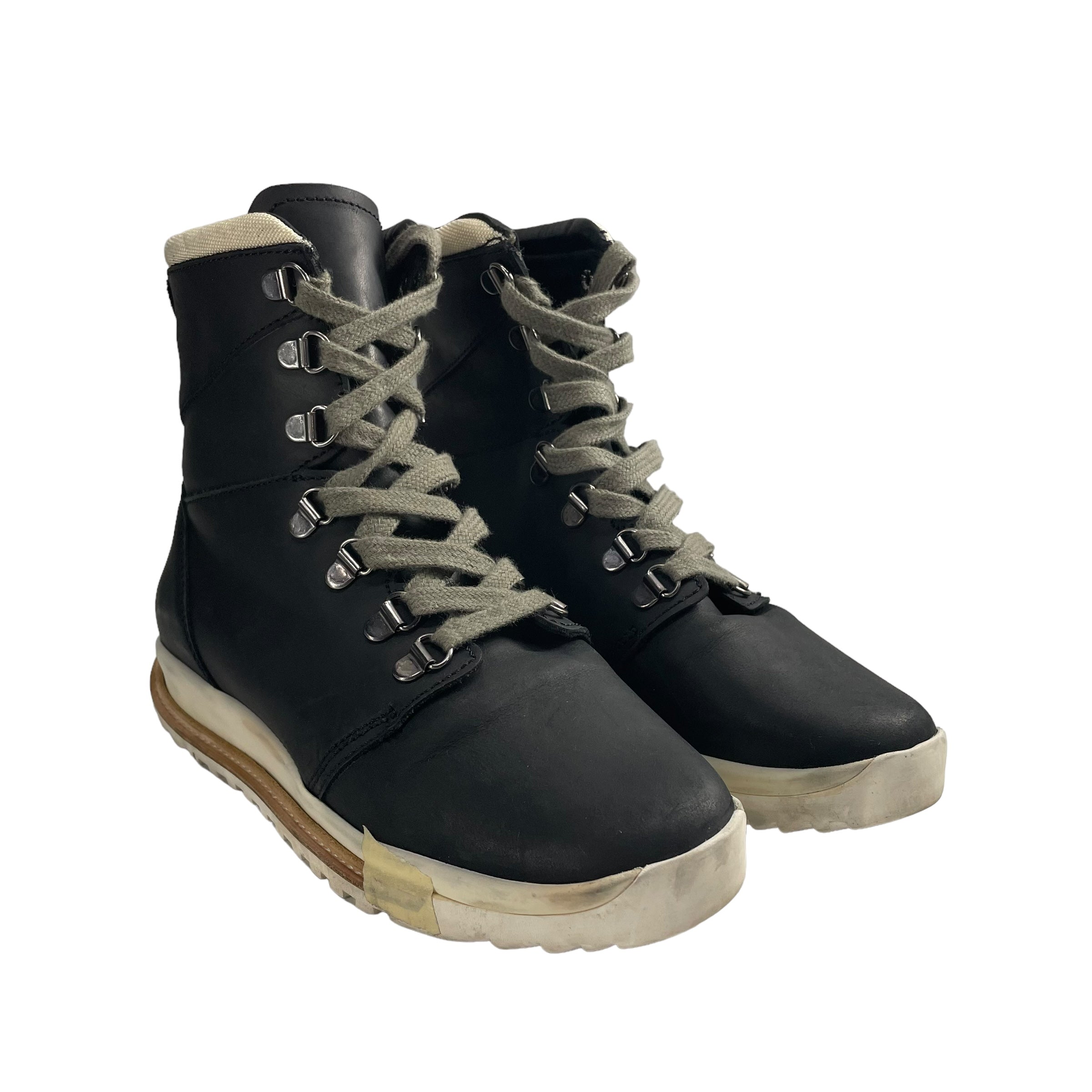 Rick Owens/Hi-Sneakers/EU 36/Polyester/BLK/RUBBER LACE UP view 1