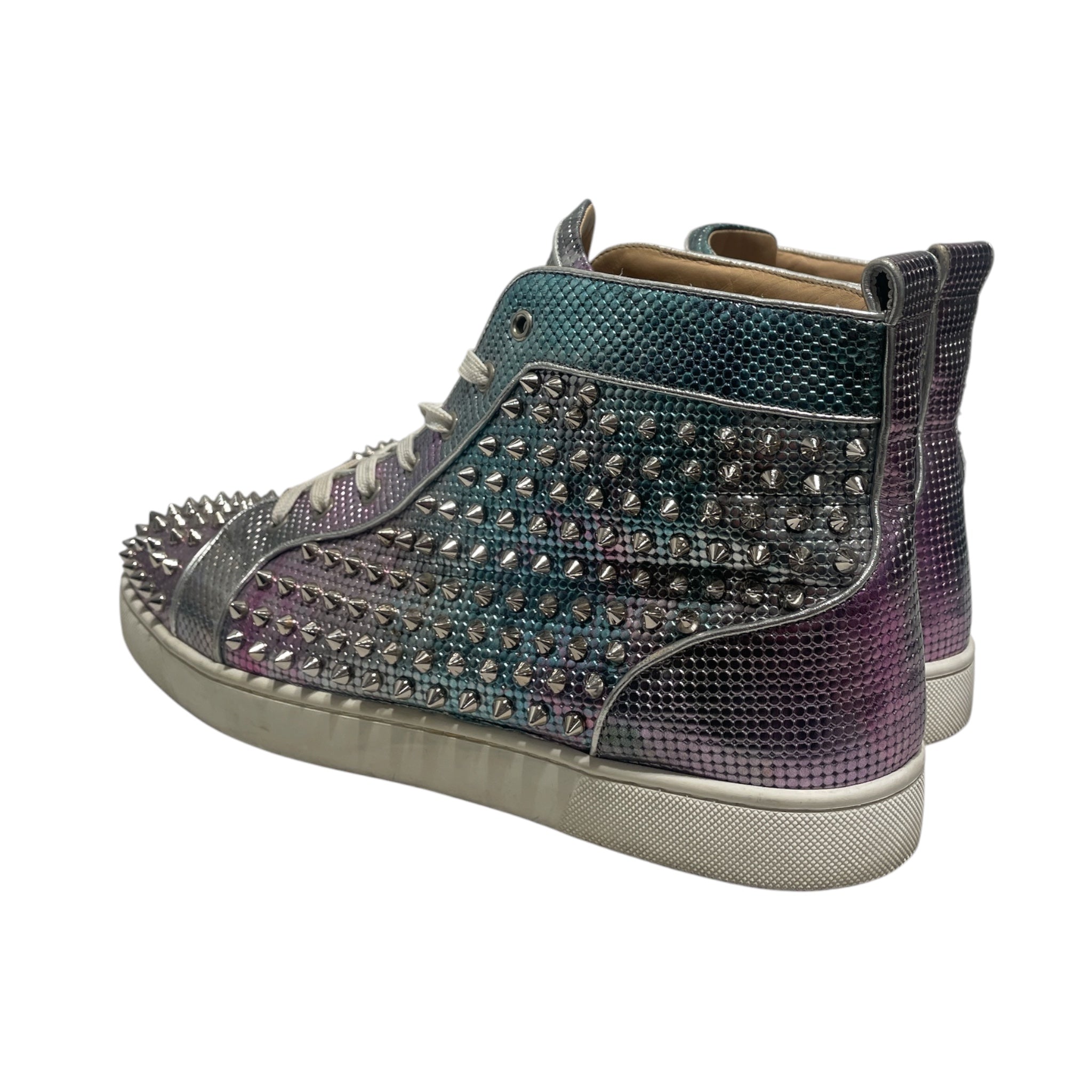 Christian Louboutin/Hi-Sneakers/EU 46/All Over Print/Leather/MLT/Louis Oralto Spike High Sneake view 2