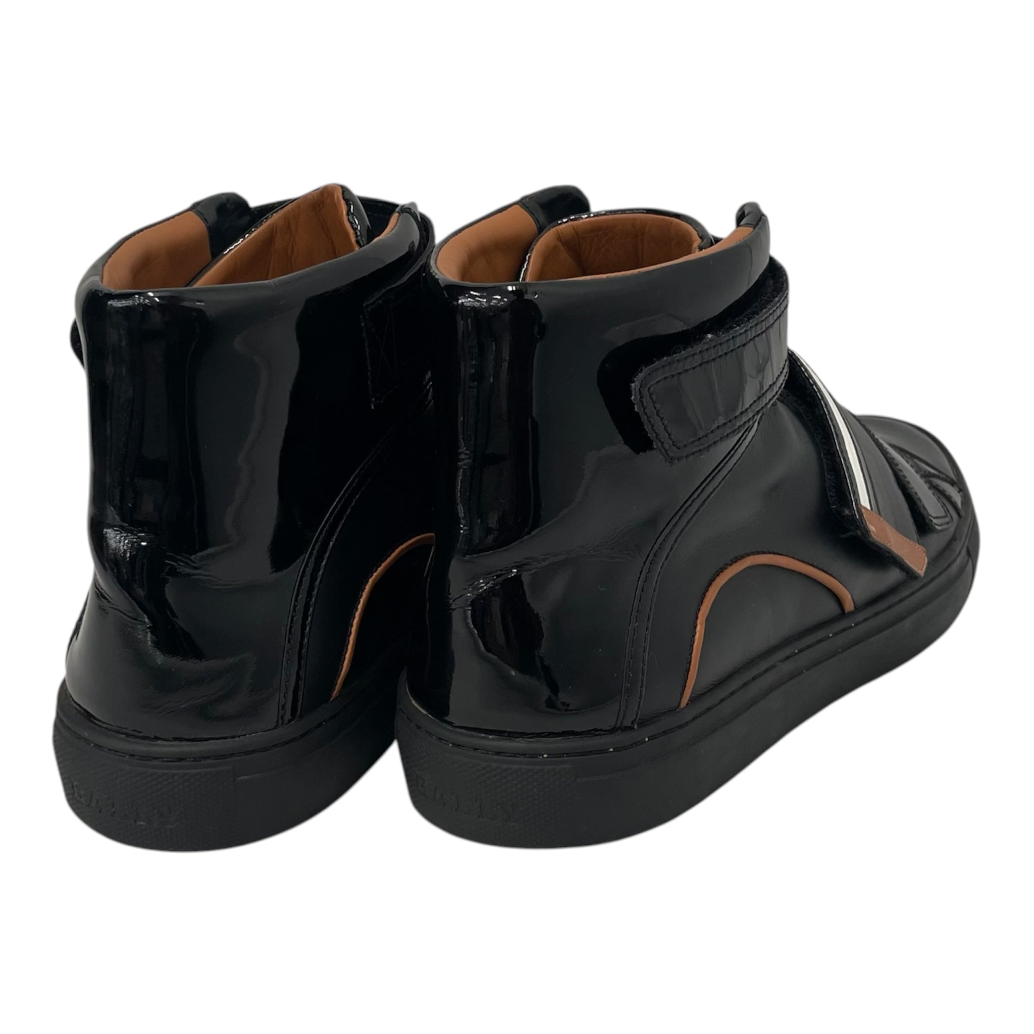 BALLY/Hi-Sneakers/US 12/Leather/BLK/Strap-ons view 2