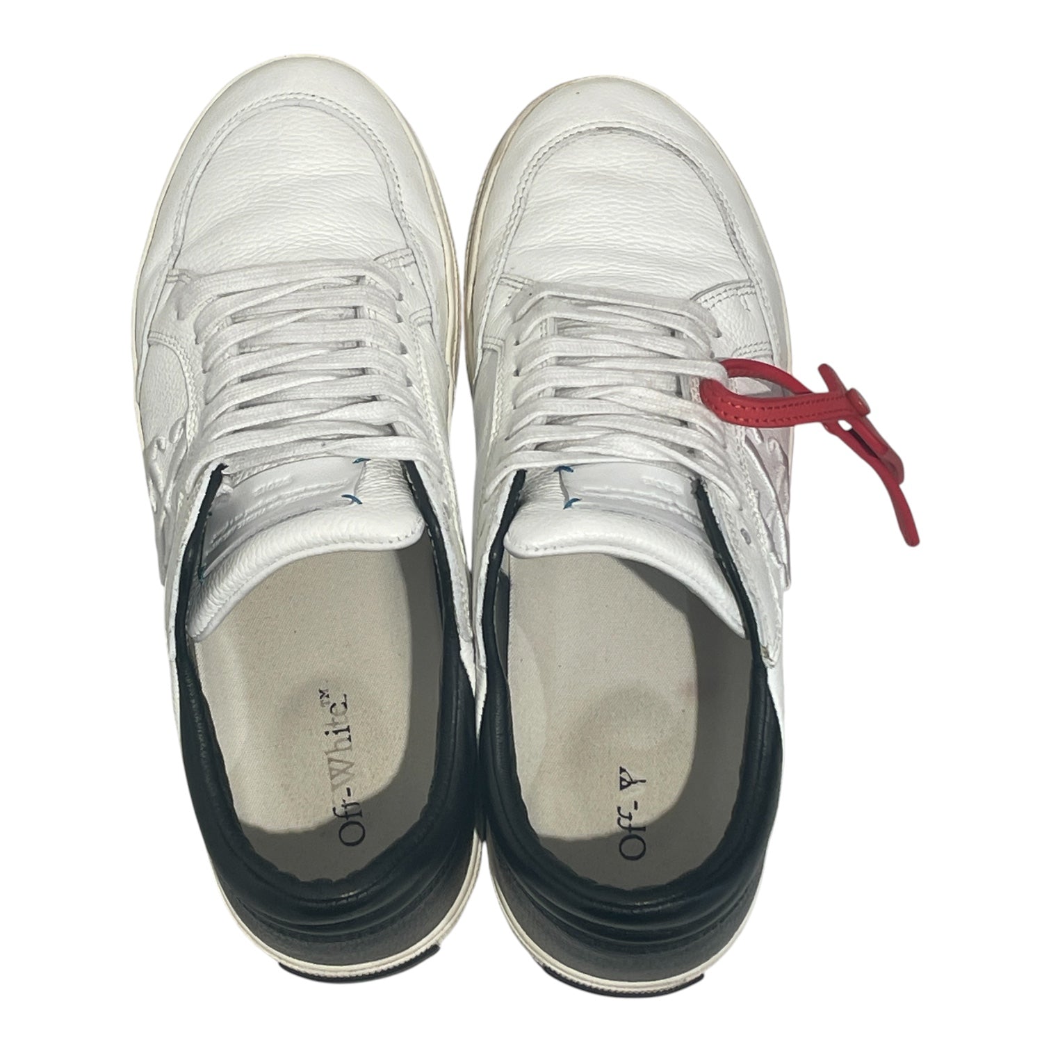 OFF-WHITE/Low-Sneakers/EU 43/Leather/WHT/New Vulcanized Low view 3