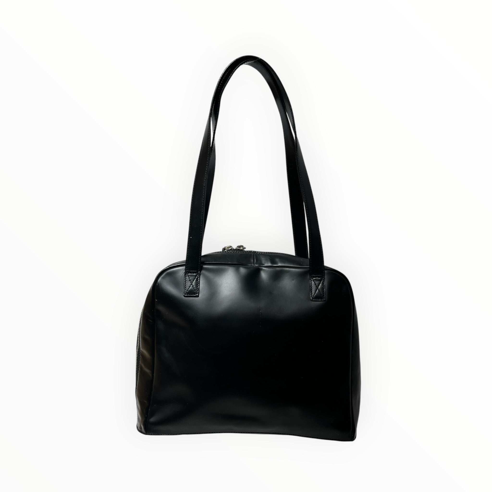 Salvatore Ferragamo/Bag/BLK/abstract quilted design view 2