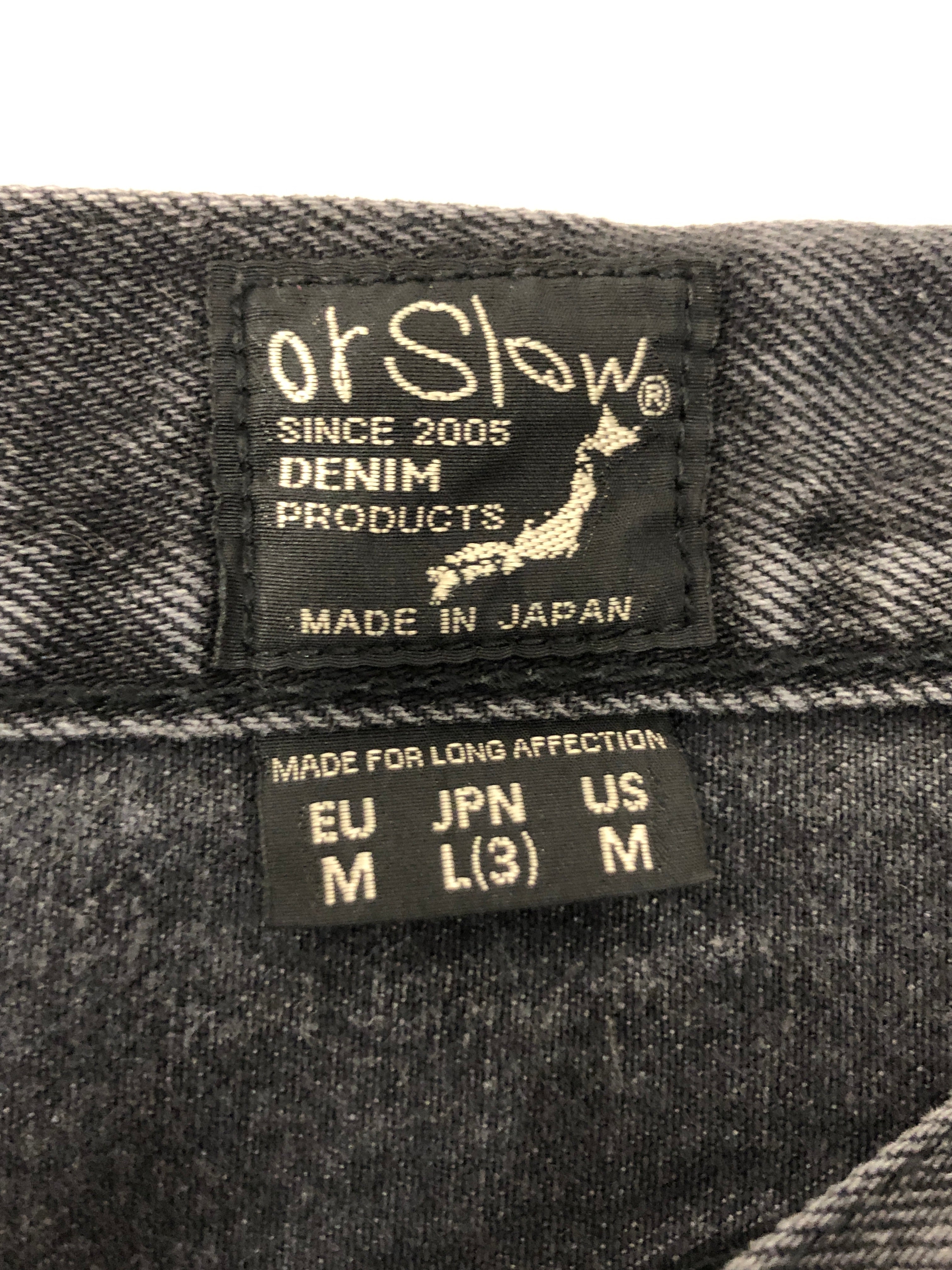 orslow/Pants/M/Cotton/BLK/107W washed out white tag view 3