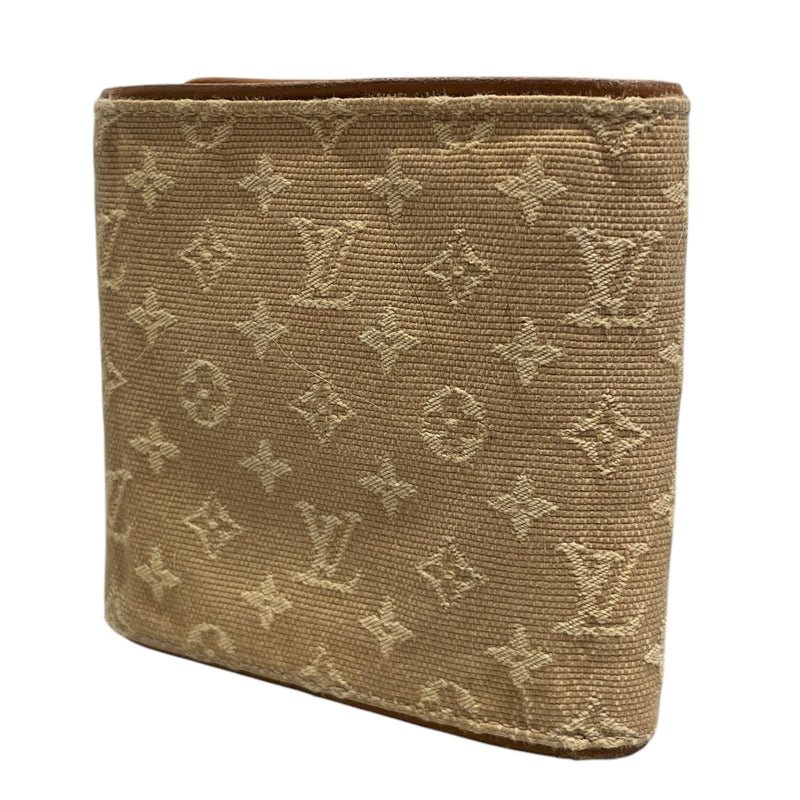 LOUIS VUITTON/Trifold Wallet/All Over Print/CRM/MINI LIN PATTERN