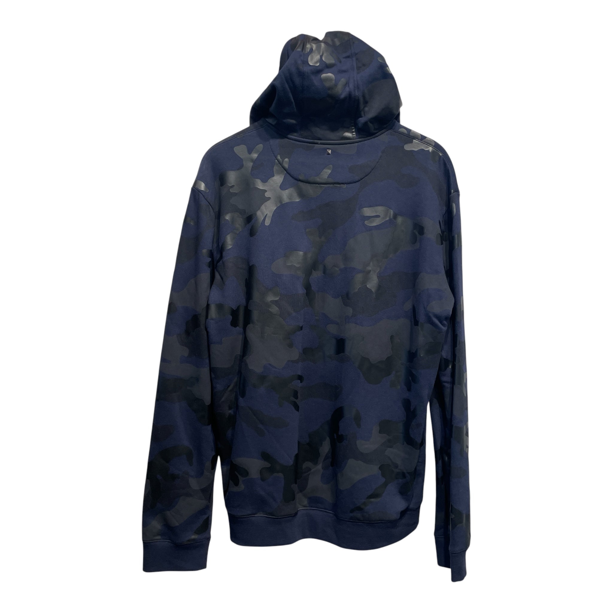 VALENTINO/Zip Up Hoodie/XL/All Over Print/Cotton/BLU/Oversize/ view 2