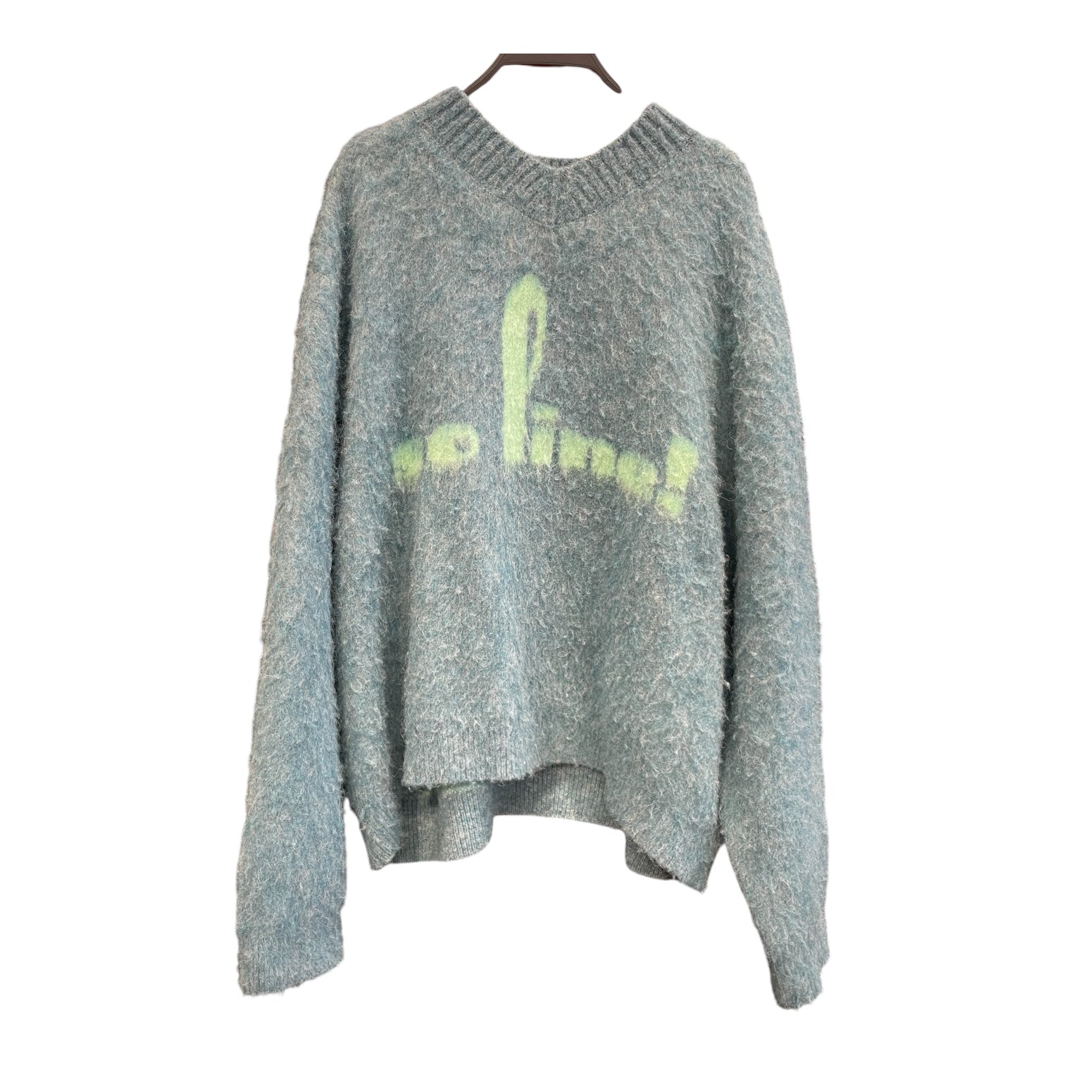 MARTINE ROSE/Sweatshirt/S/All Over Print/Mohair/BLU/ view 1