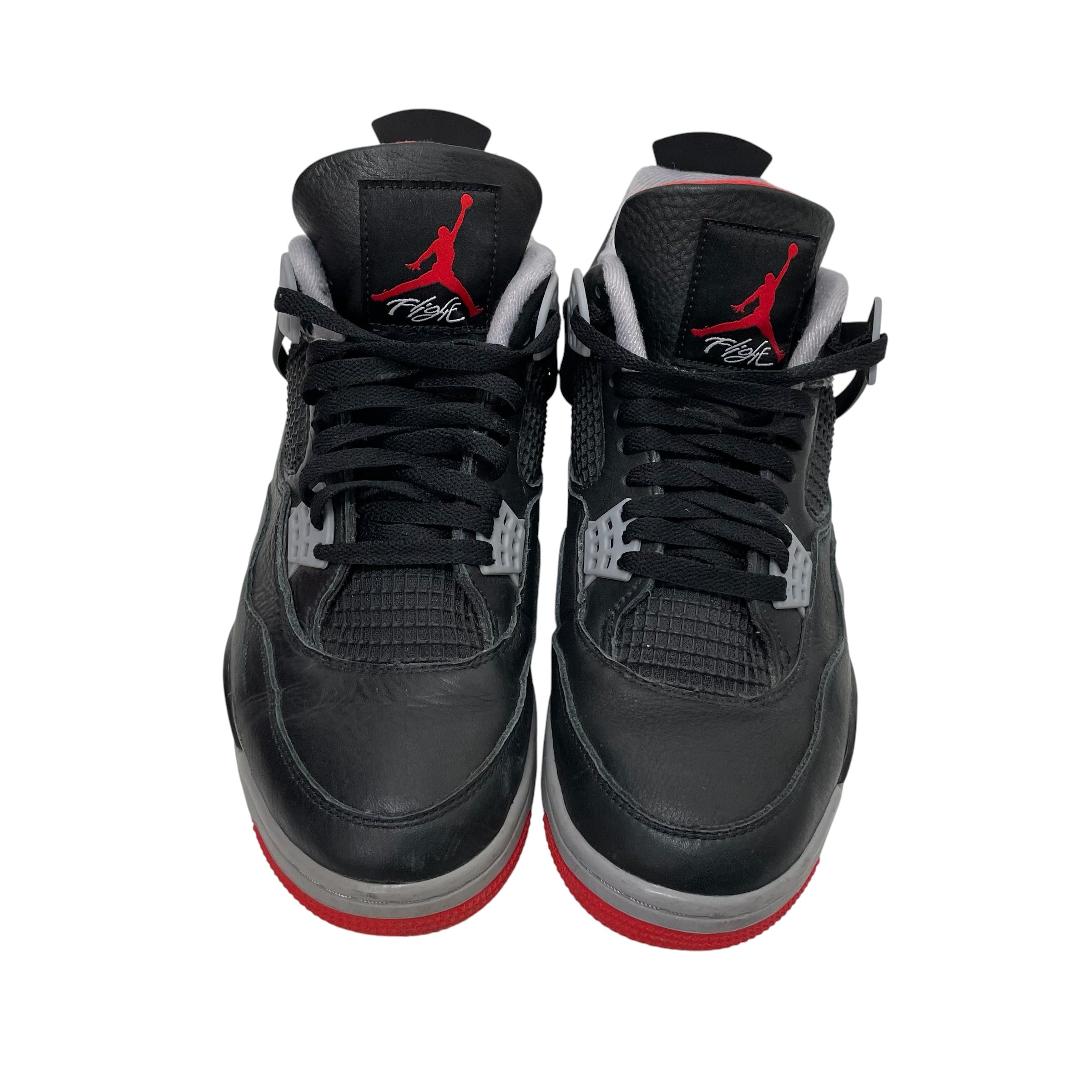 NIKE/Low-Sneakers/US 10/Leather/BLK/JORDAN 4 RETRO BRED REIMAGINED view 4