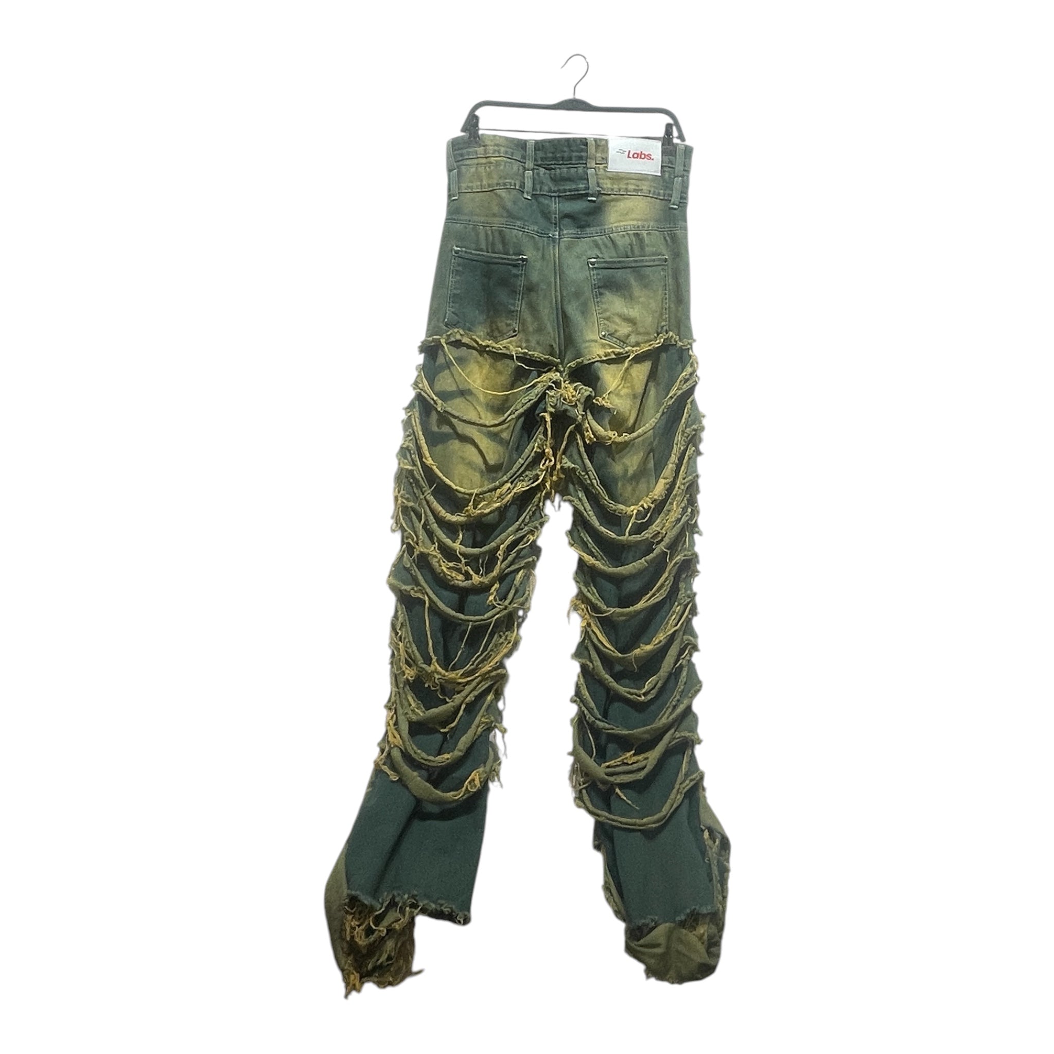 SANTANA LABS/Pants/34/Cotton/YEL/ view 2