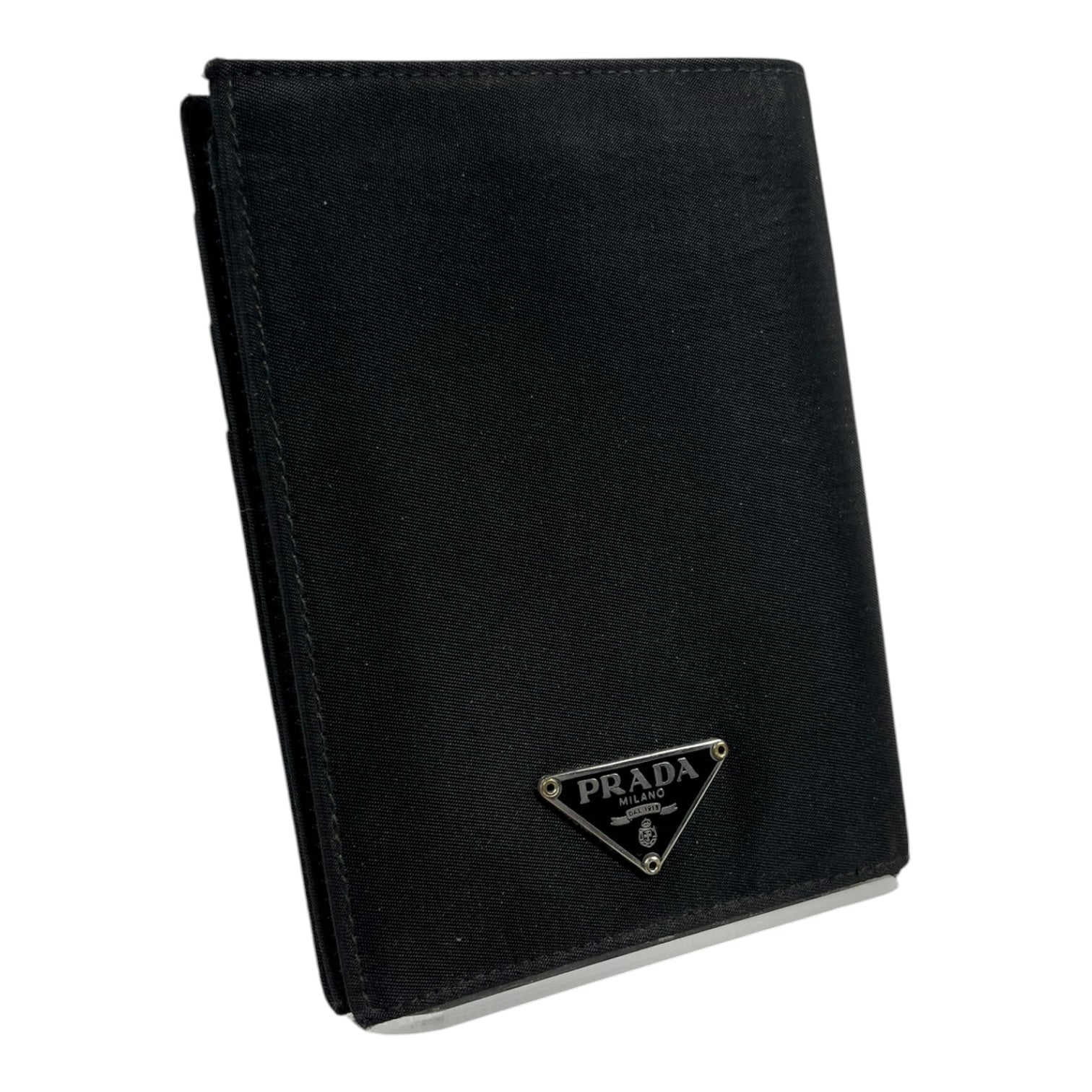 PRADA/Bifold Wallet/Nylon/BLK/M's/ view 1