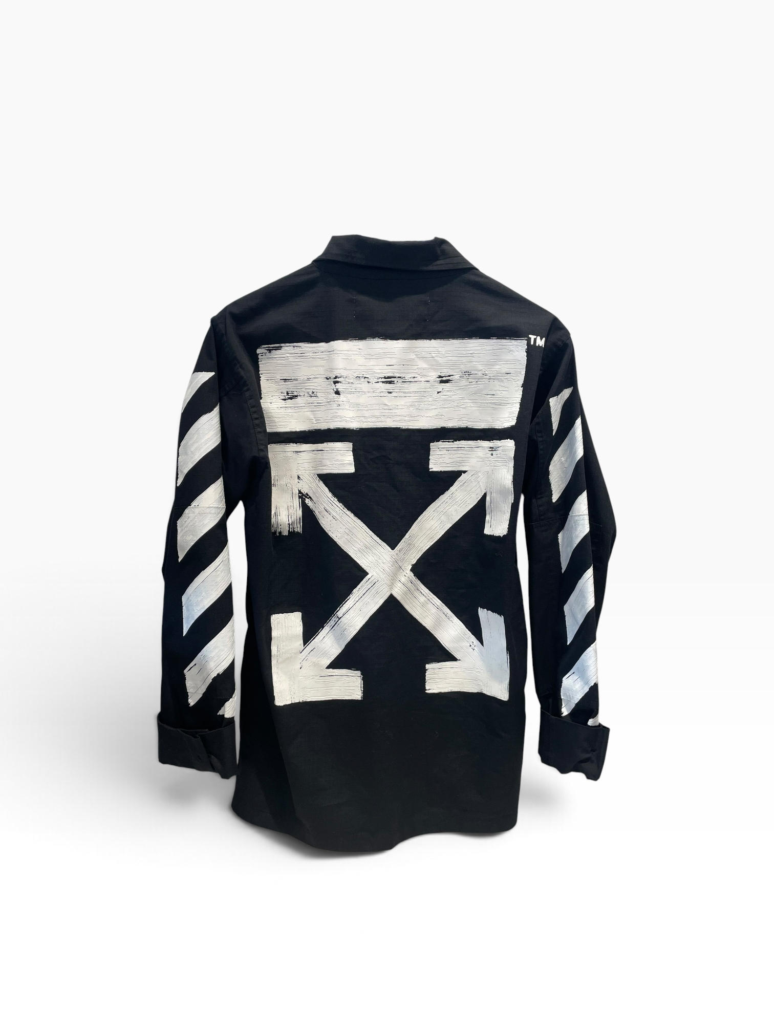 OFF-WHITE/Windbreaker/S/Cotton/BLK/BRUSHED FIELD JACKET view 4