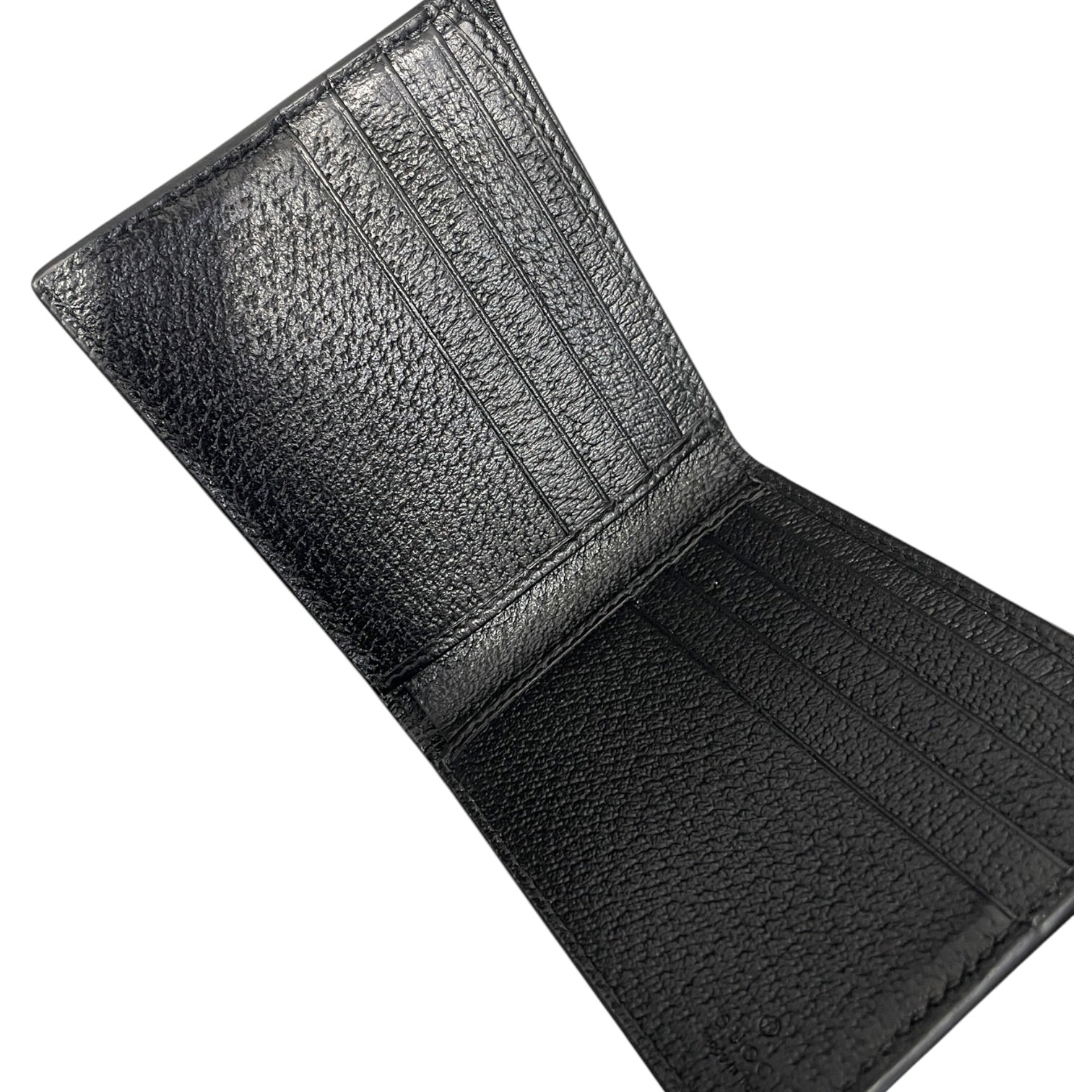 GUCCI/Bifold Wallet/Leather/BLK/M's/Animalier Gold Bee view 3