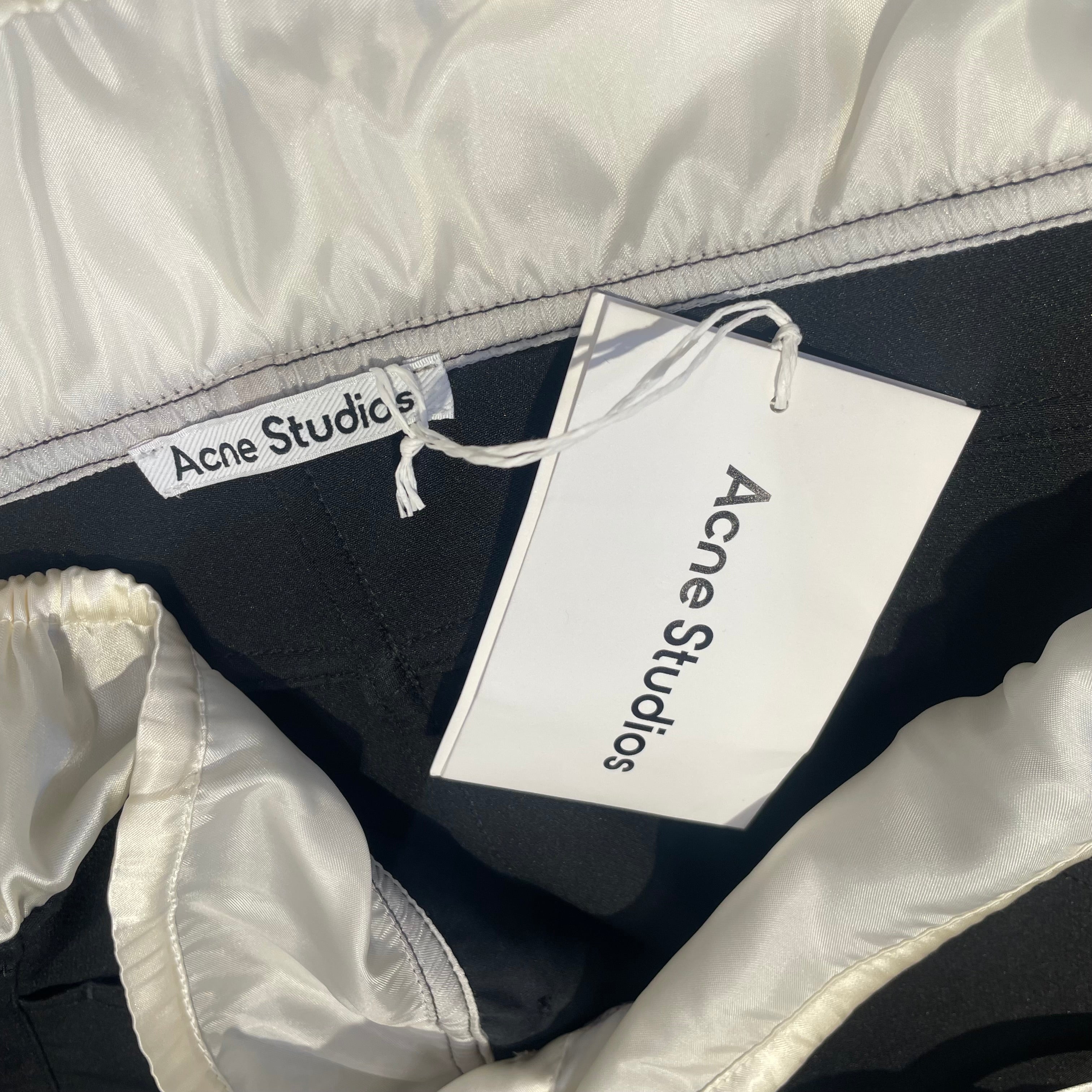 Acne Studios/Skirt/40/Polyester/BLK/double waisted view 3