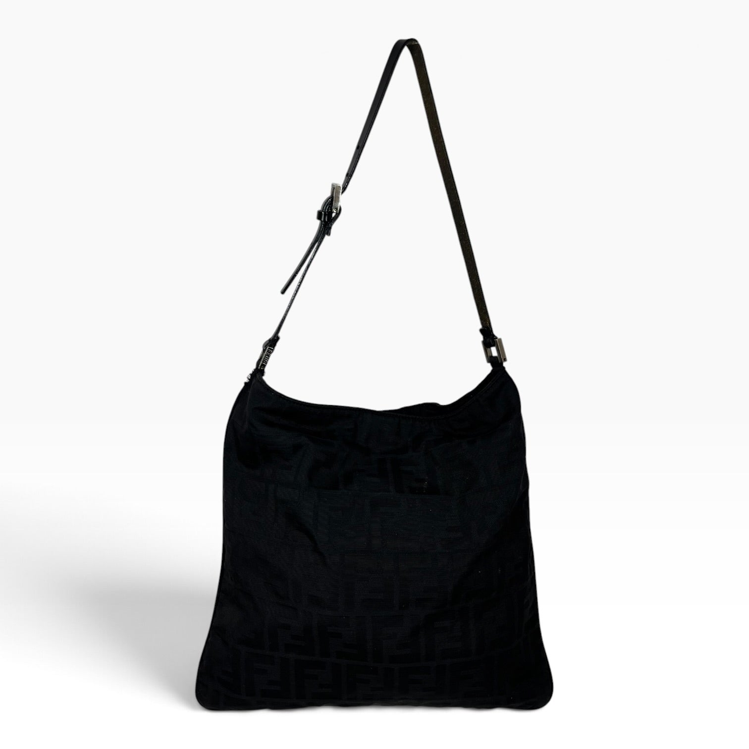 FENDI/Bag/Monogram/Nylon/BLK/NYLON SHOULDER FLAT BAG view 2